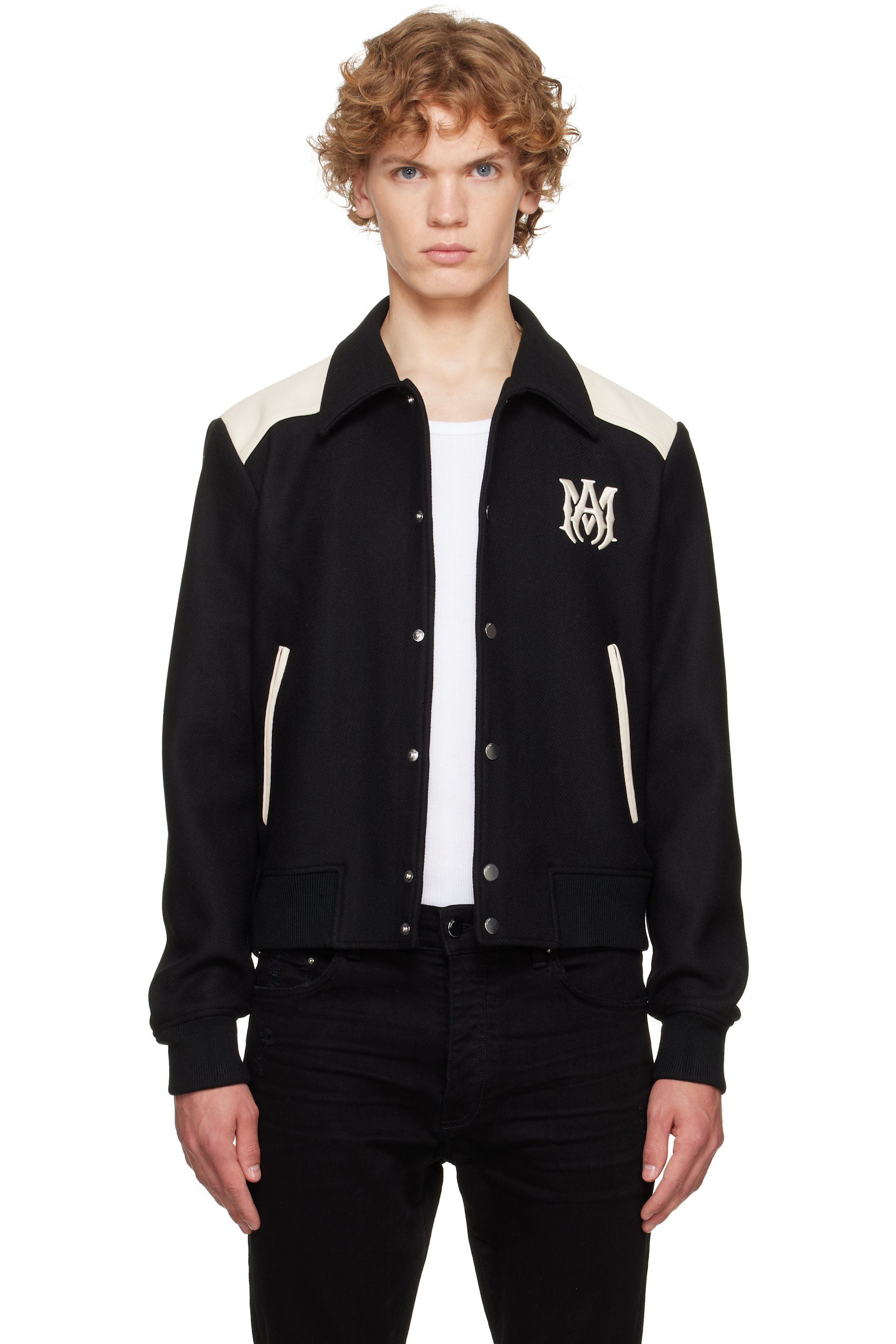 AMIRI - Black & Off-White MA Band Jacket