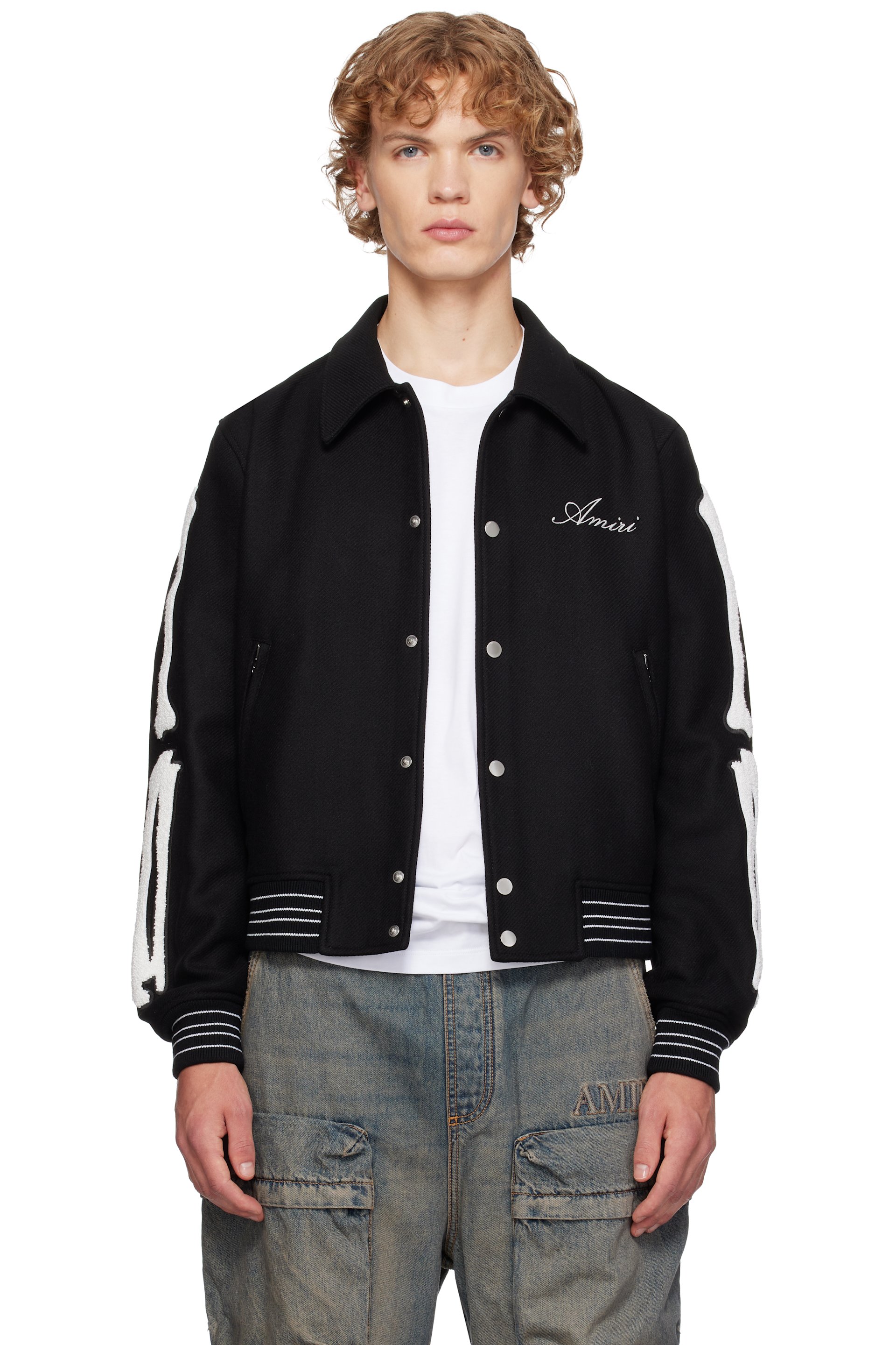 AMIRI - Black Bones Bomber Jacket