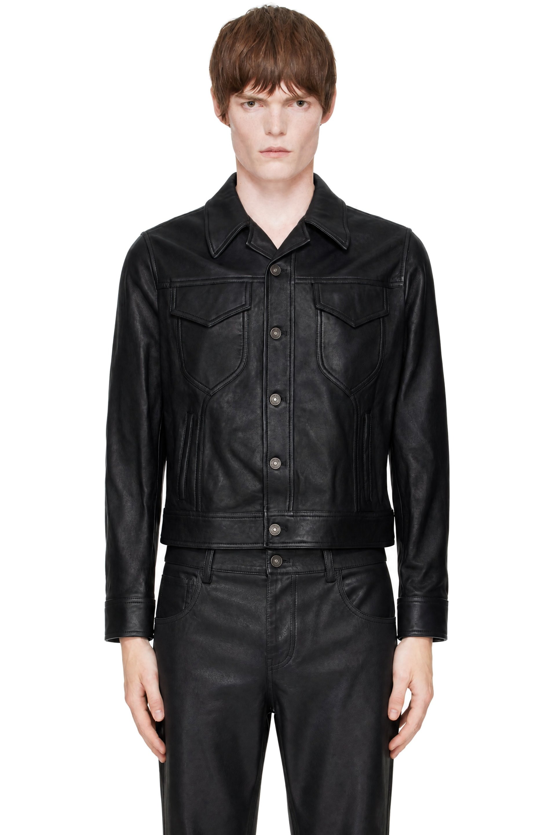 AMIRI - Black Vintage Cut Leather Jacket