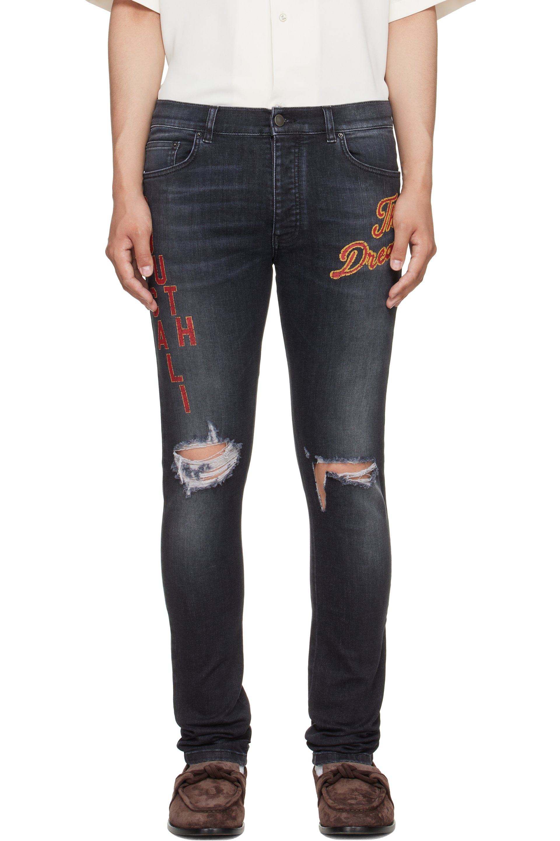 AMIRI - Black 'South Cali' Skinny Jeans