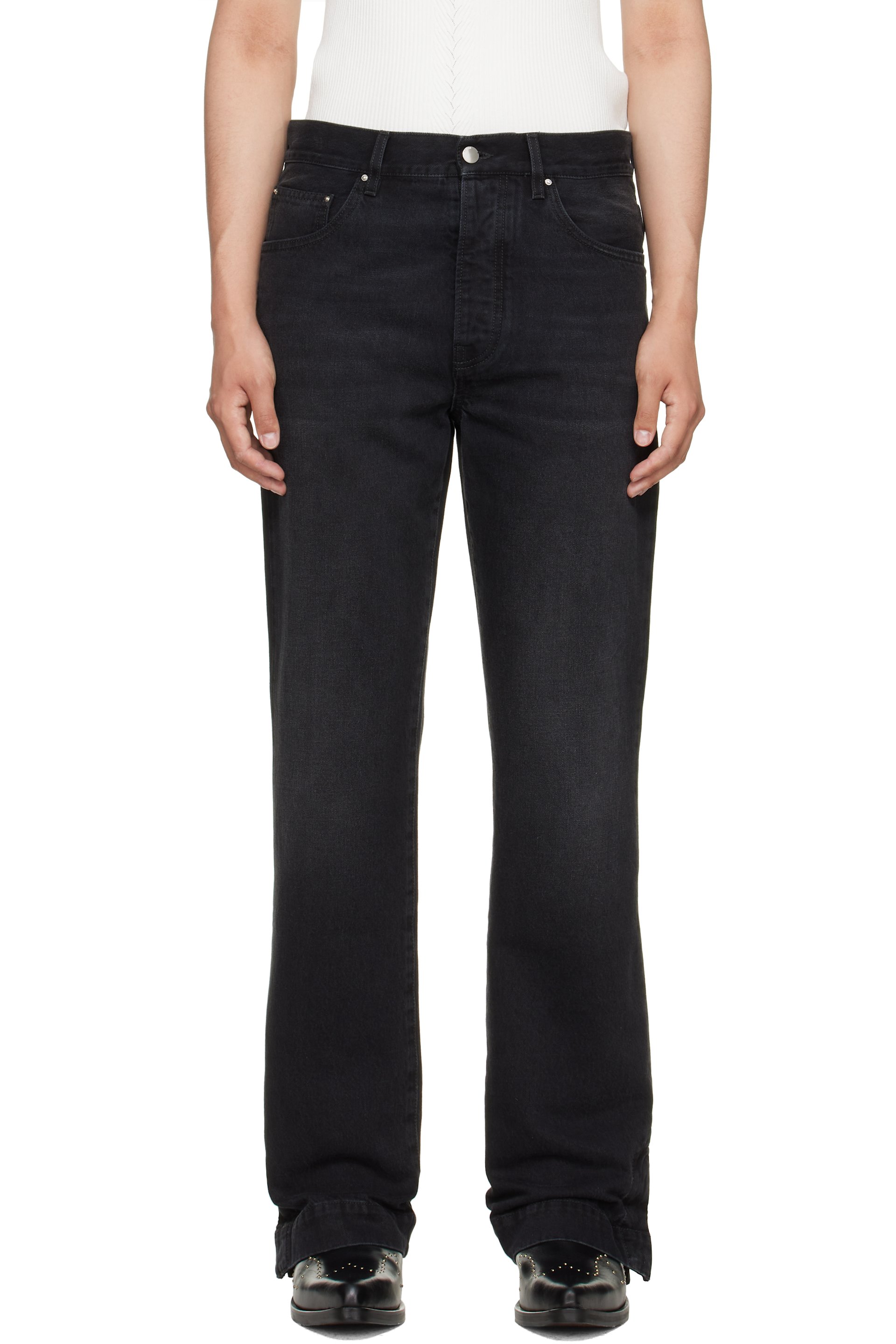 AMIRI - Black Straight Flare Jeans