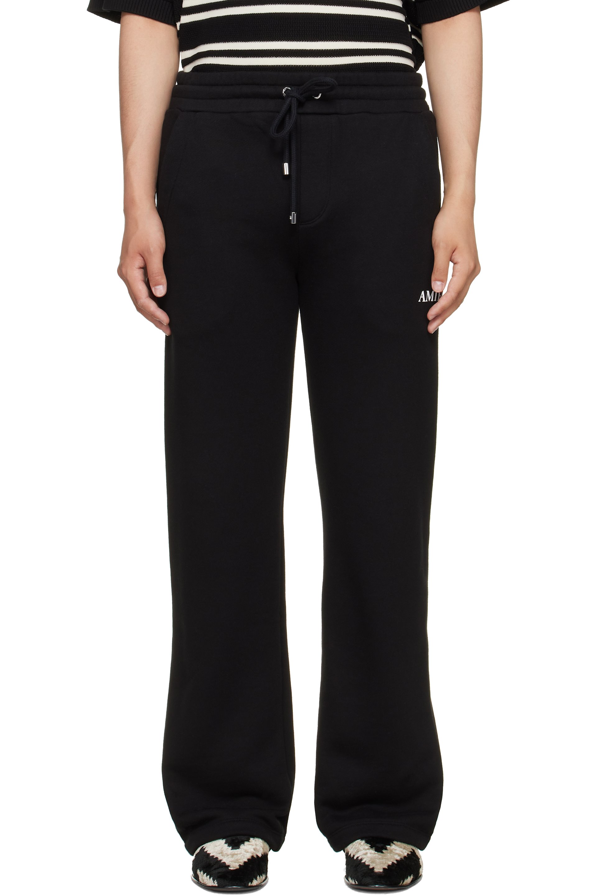 AMIRI - Pantalon de survêtement décontracté noir à taille élastique