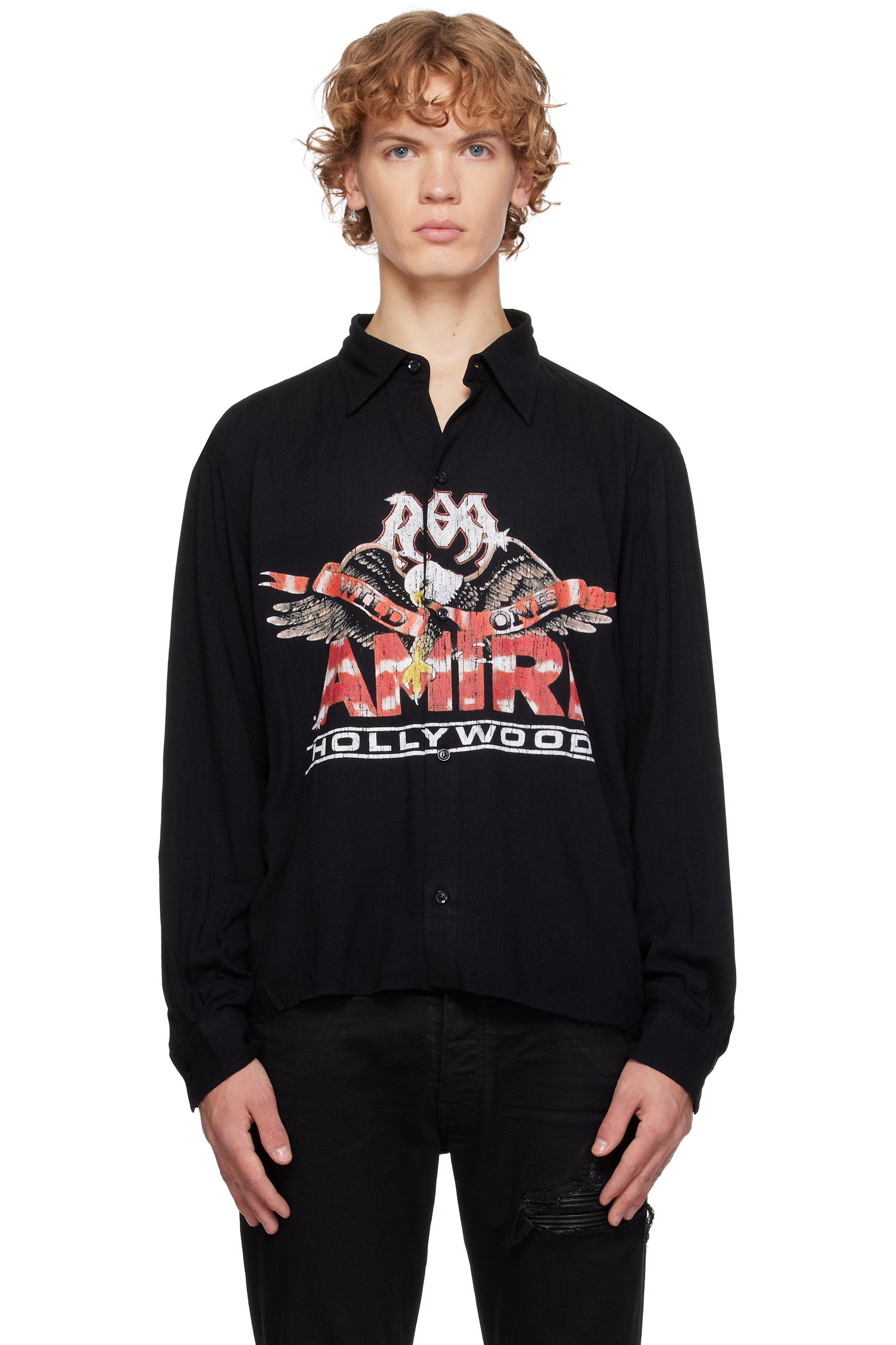 AMIRI - Black Ma Eagle Long Sleeve Shirt