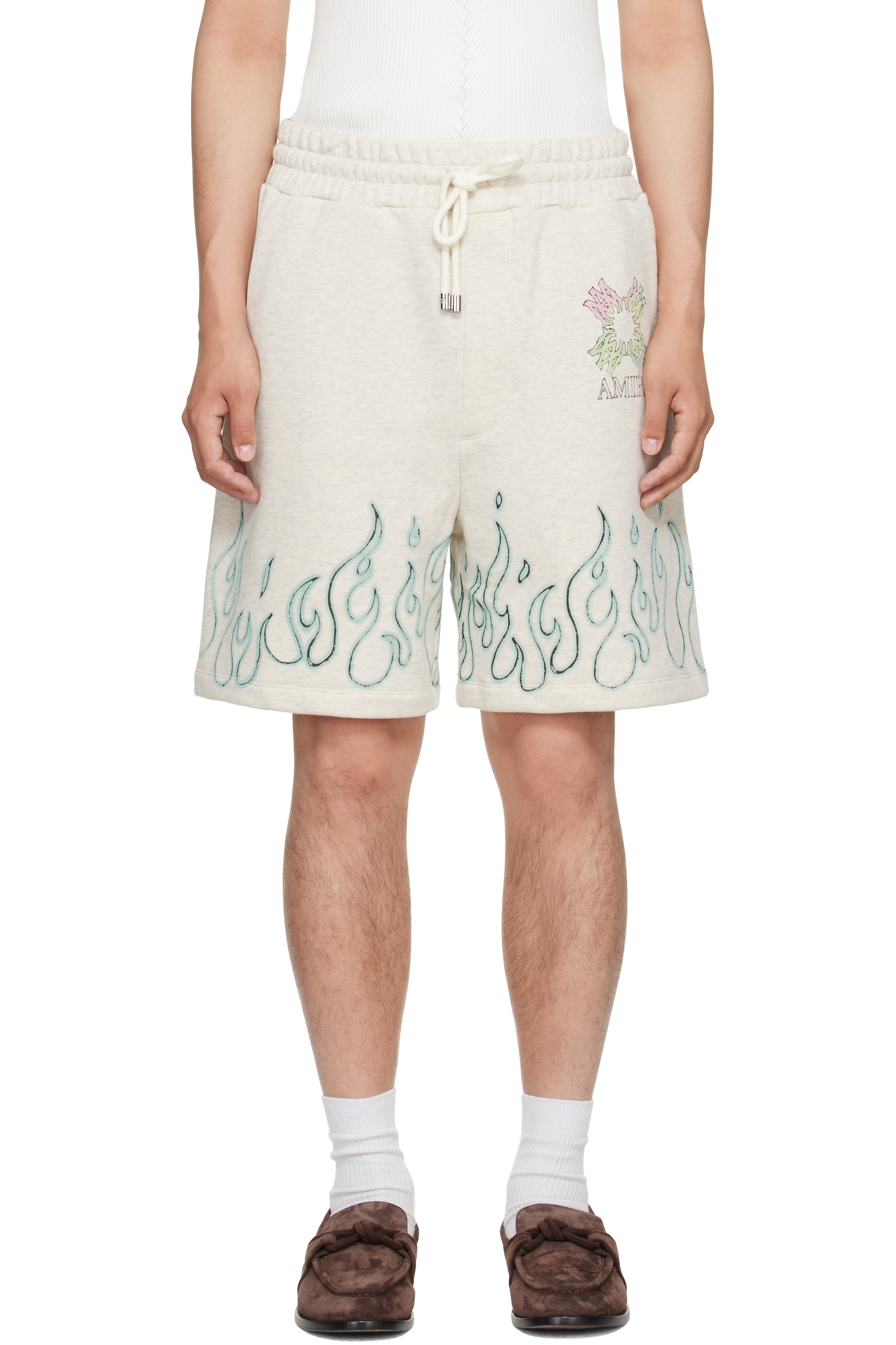 AMIRI - Off-White MA Quad Flames Sweat Shorts