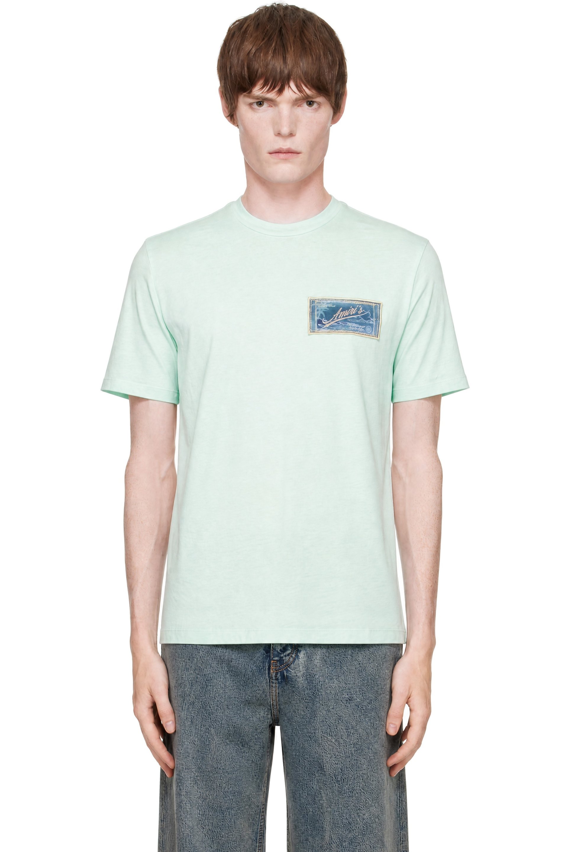 AMIRI - Green 'AMIRI Quality Goods' Label T-shirt