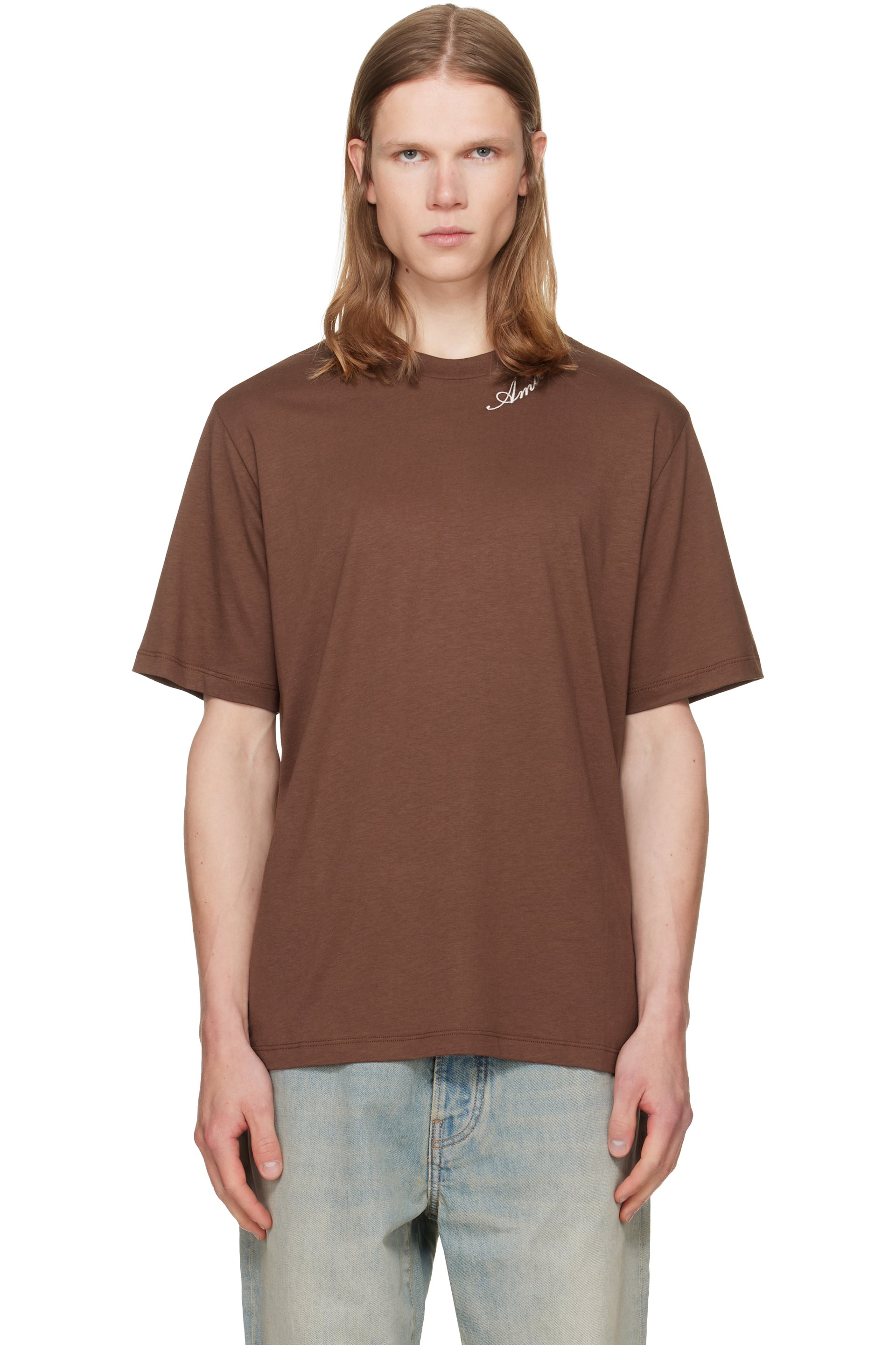 AMIRI - Brown Script JModal Reg T-shirt