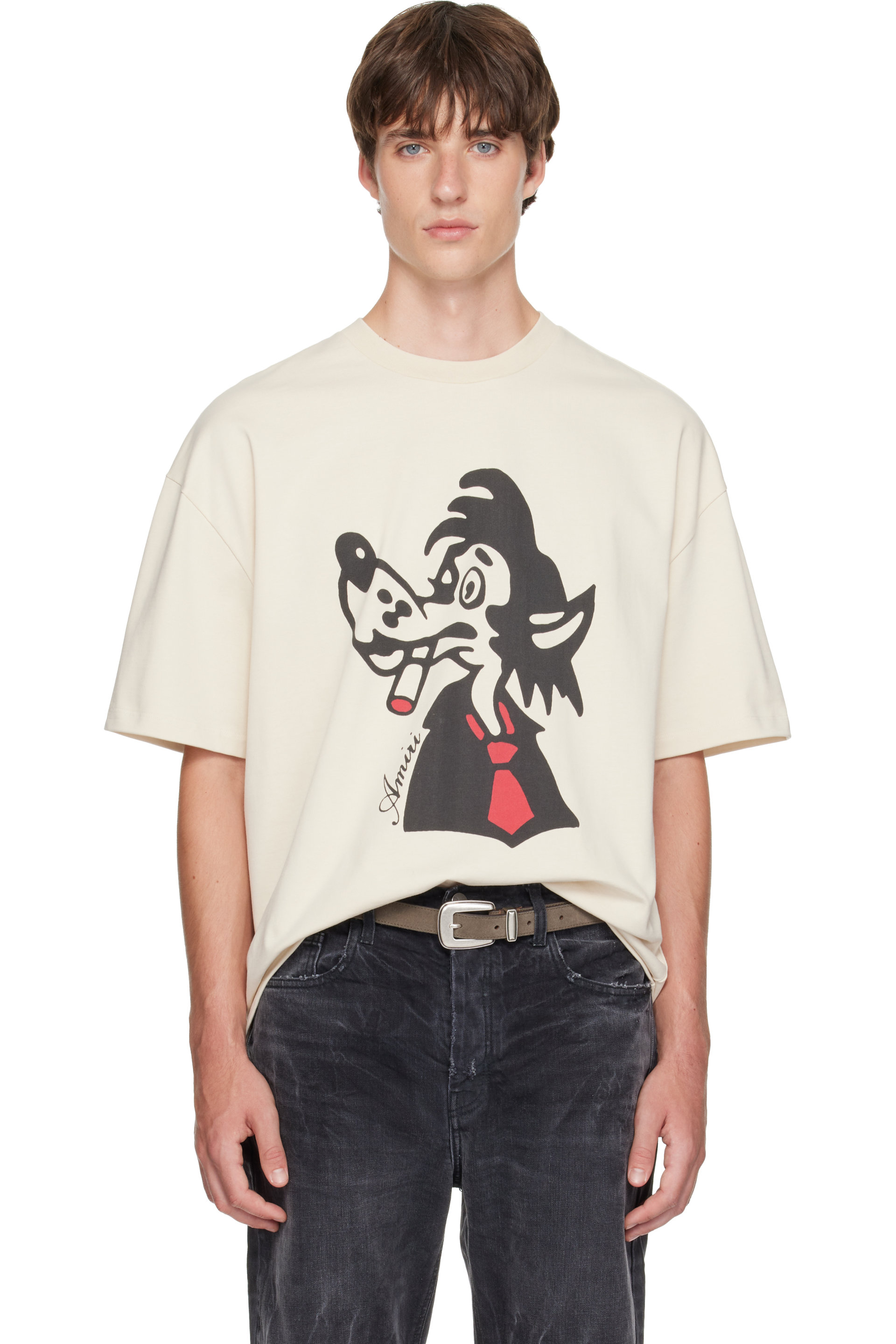 AMIRI - Off-White Smoking Wolf Skate T-shirt