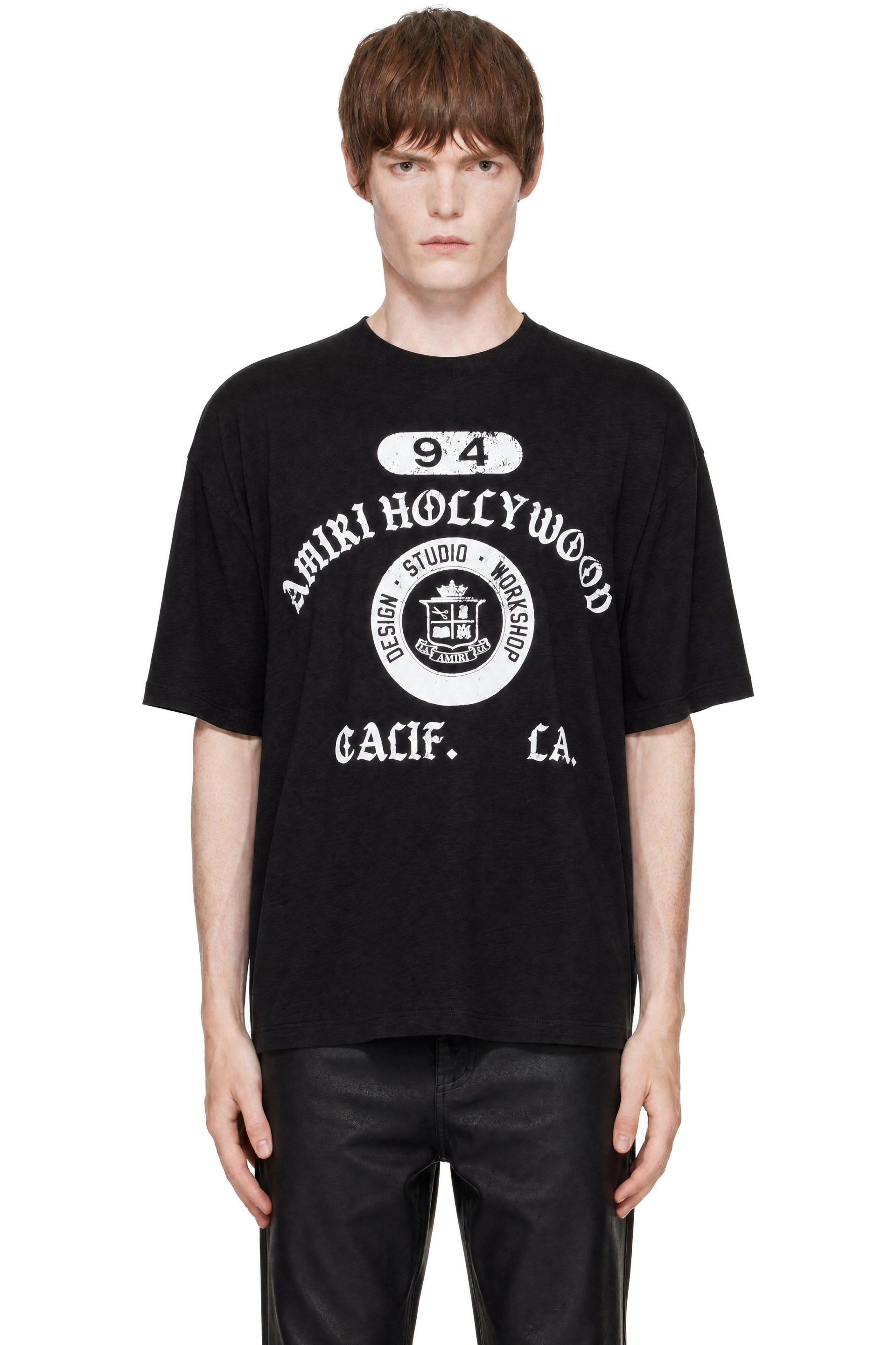 AMIRI - Black 'AMIRI' Collegiate Box T-shirt