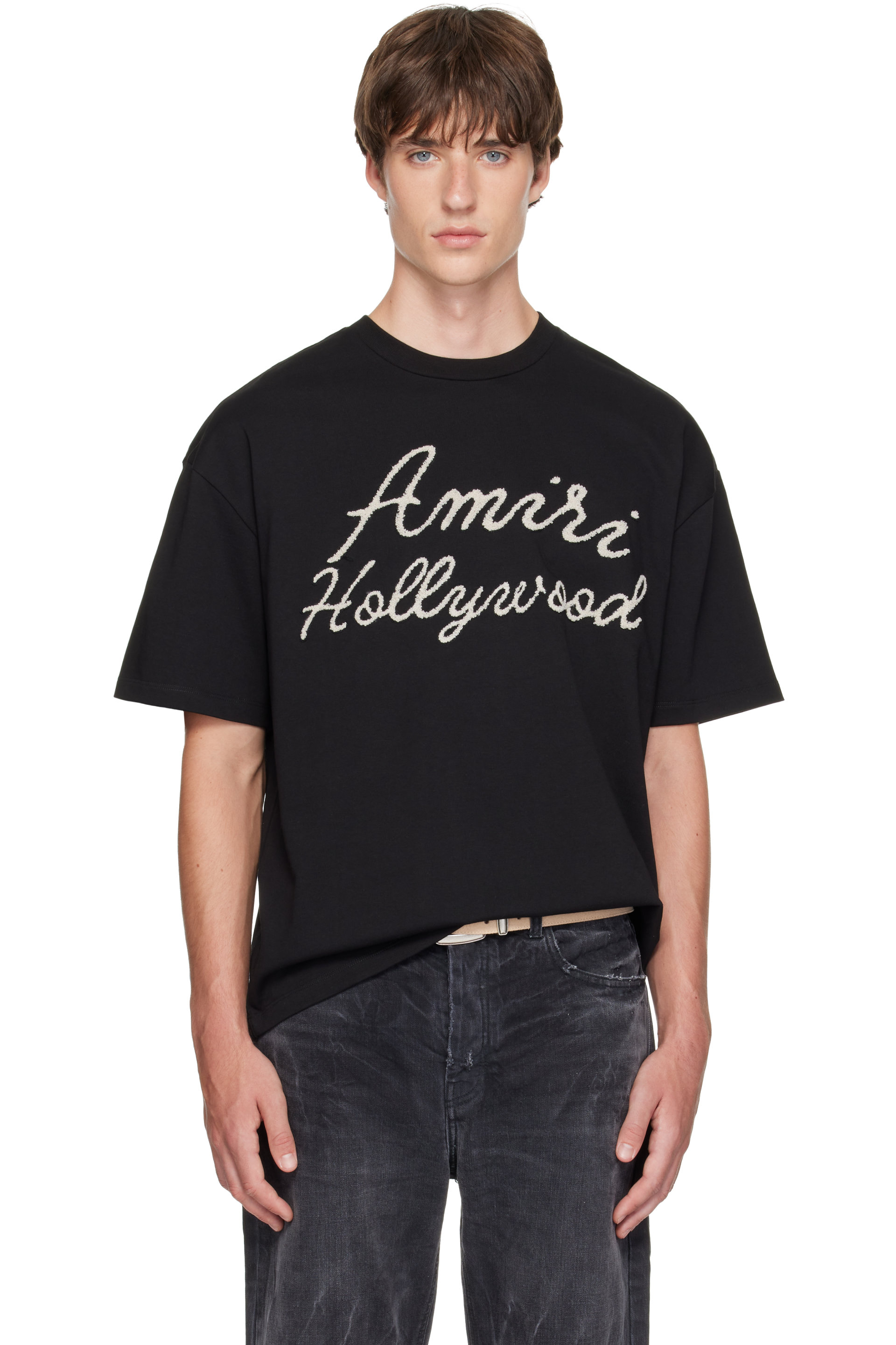 AMIRI - Black 'Amiri Hollywood' Oversized T-shirt