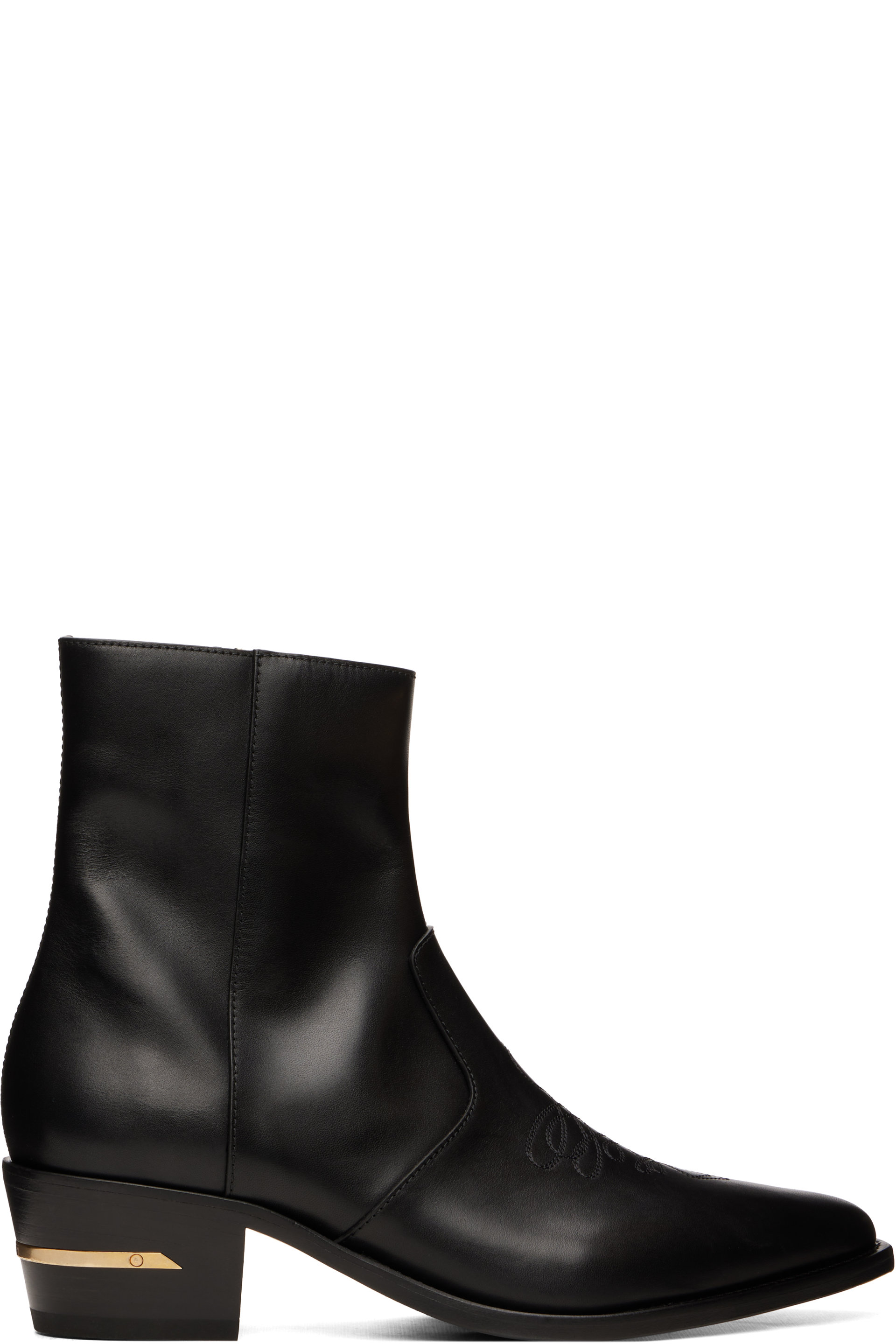AMIRI - Black Leather Ryder Boots