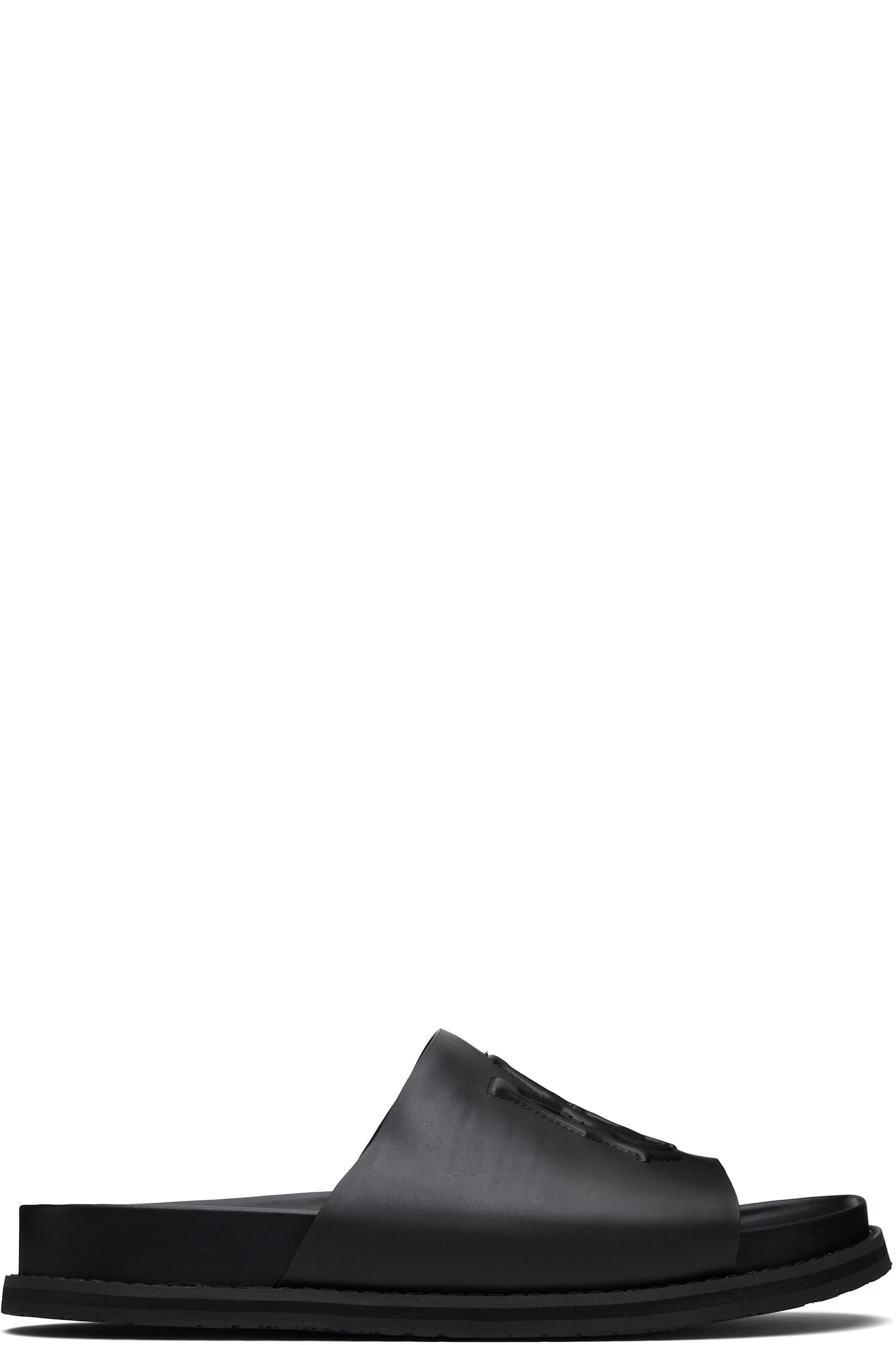 AMIRI - Black MA Leather Pool Slides