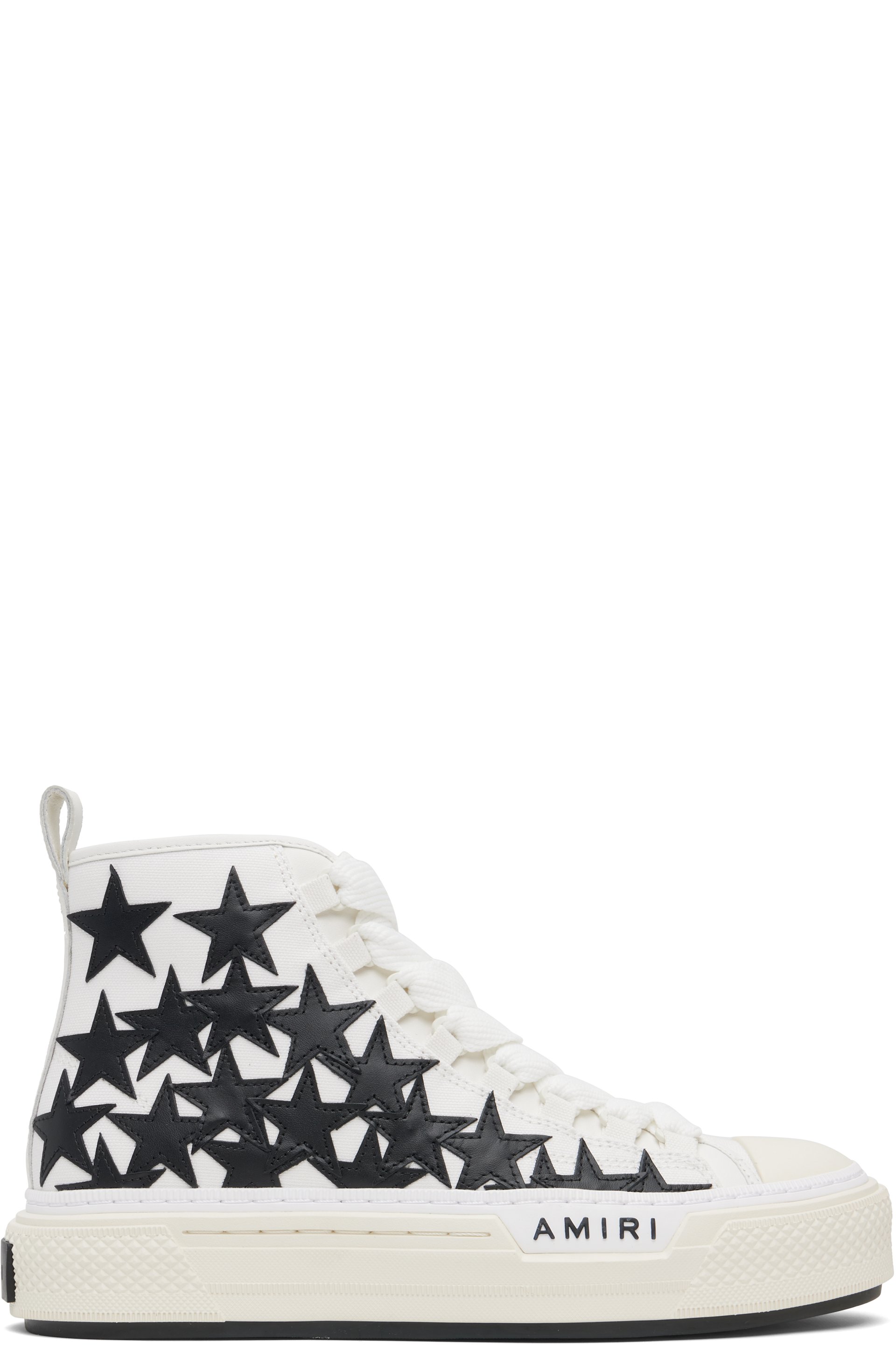 AMIRI - White & Black Stars Court Hi Sneakers