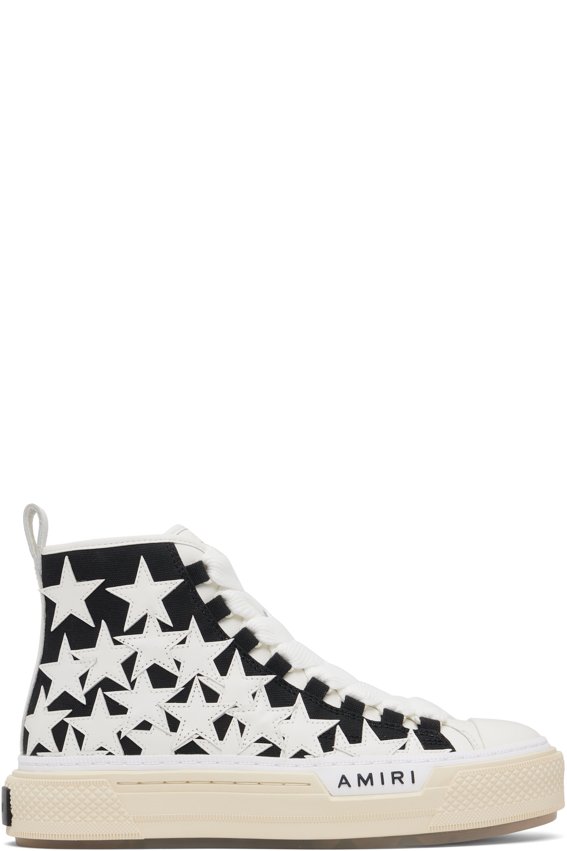 AMIRI - Black & White Stars Court Hi Sneakers