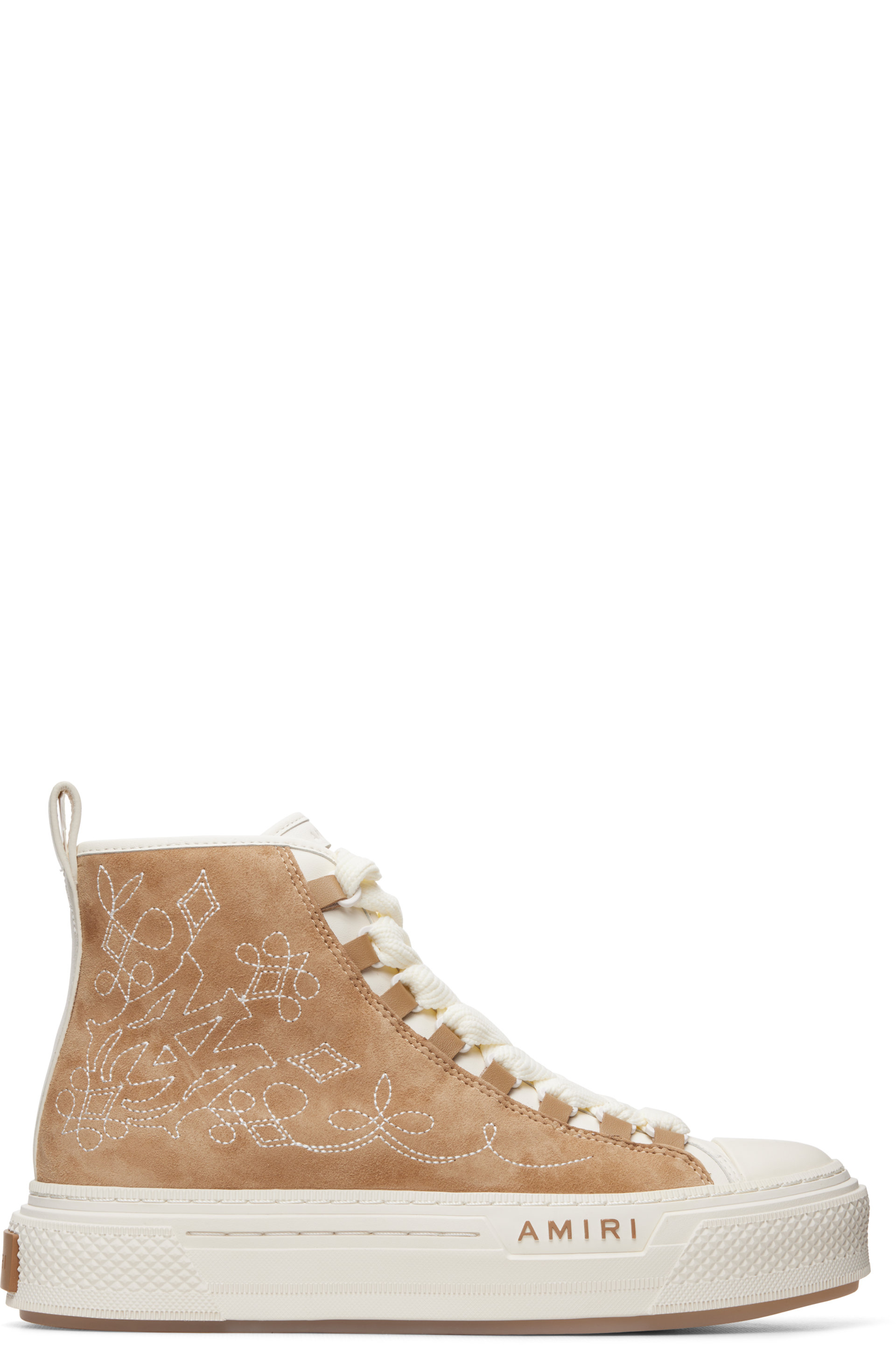 AMIRI - Brown Western MA Court Hi Sneakers