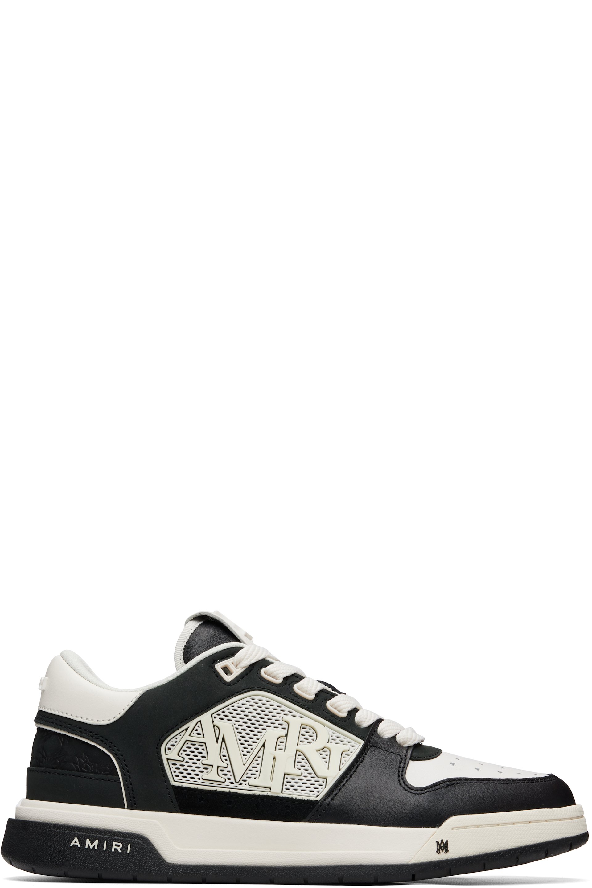 AMIRI - Black & White MA Quad Debossed Classic Low Sneakers