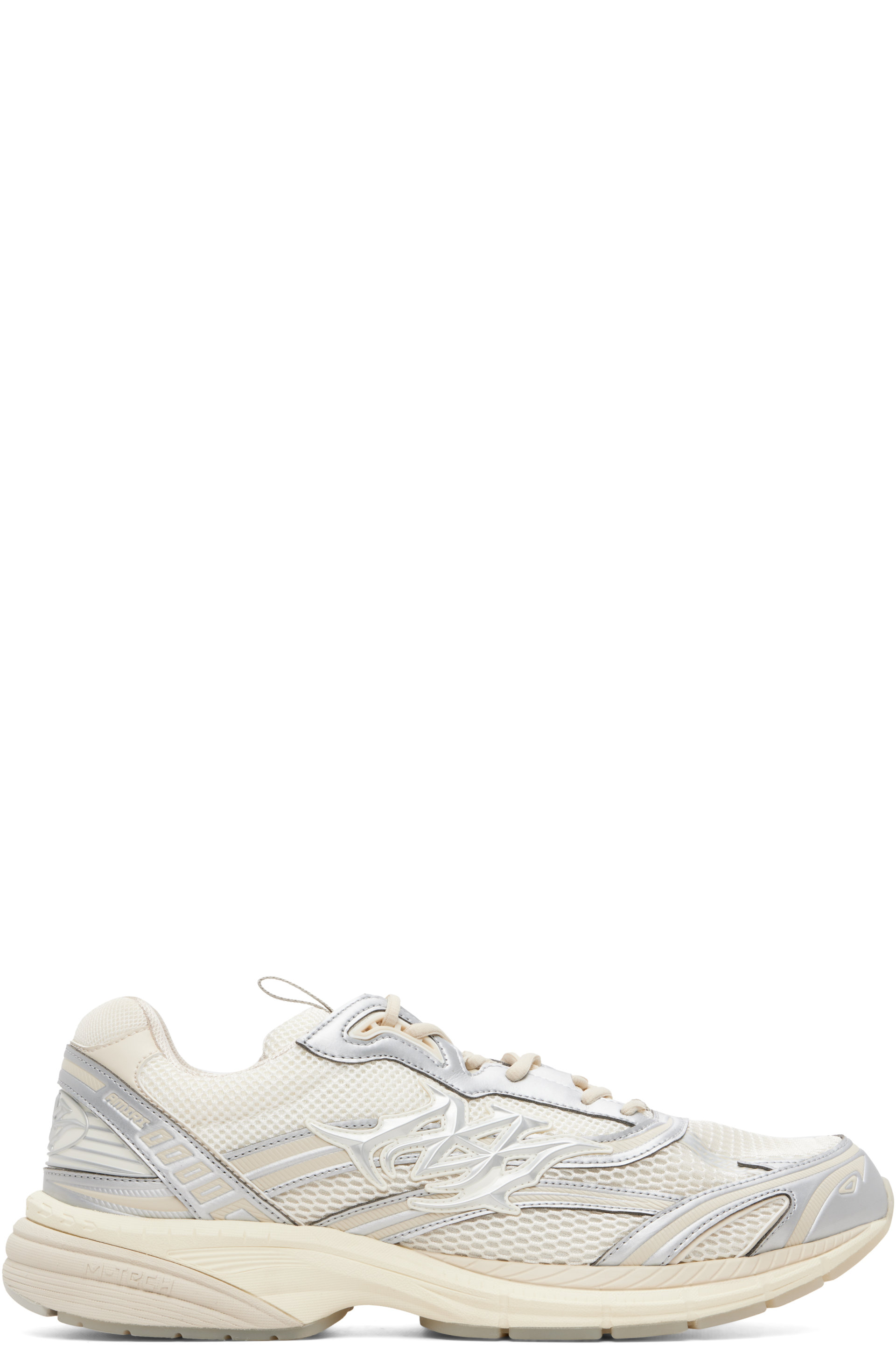 AMIRI - Gray & White Metallic M-Tech Sneakers
