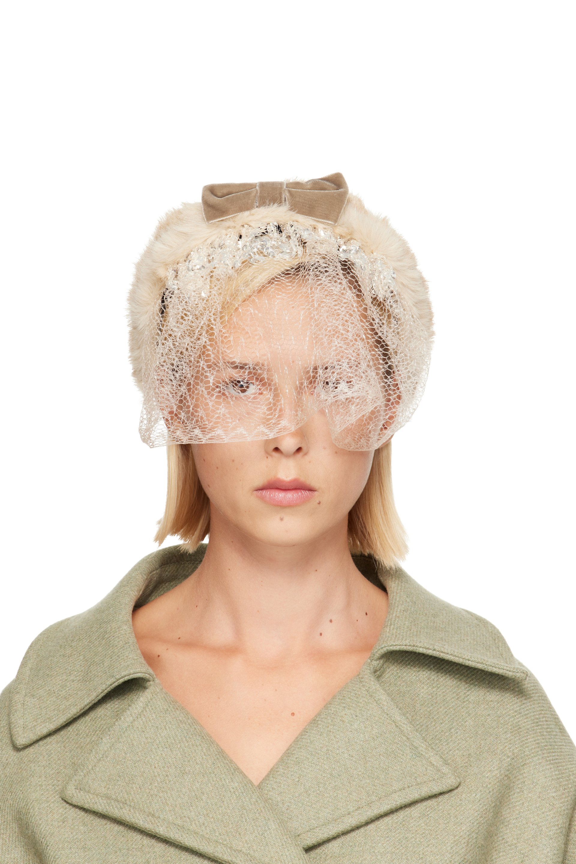Anna Sui - Beige Veil Headband