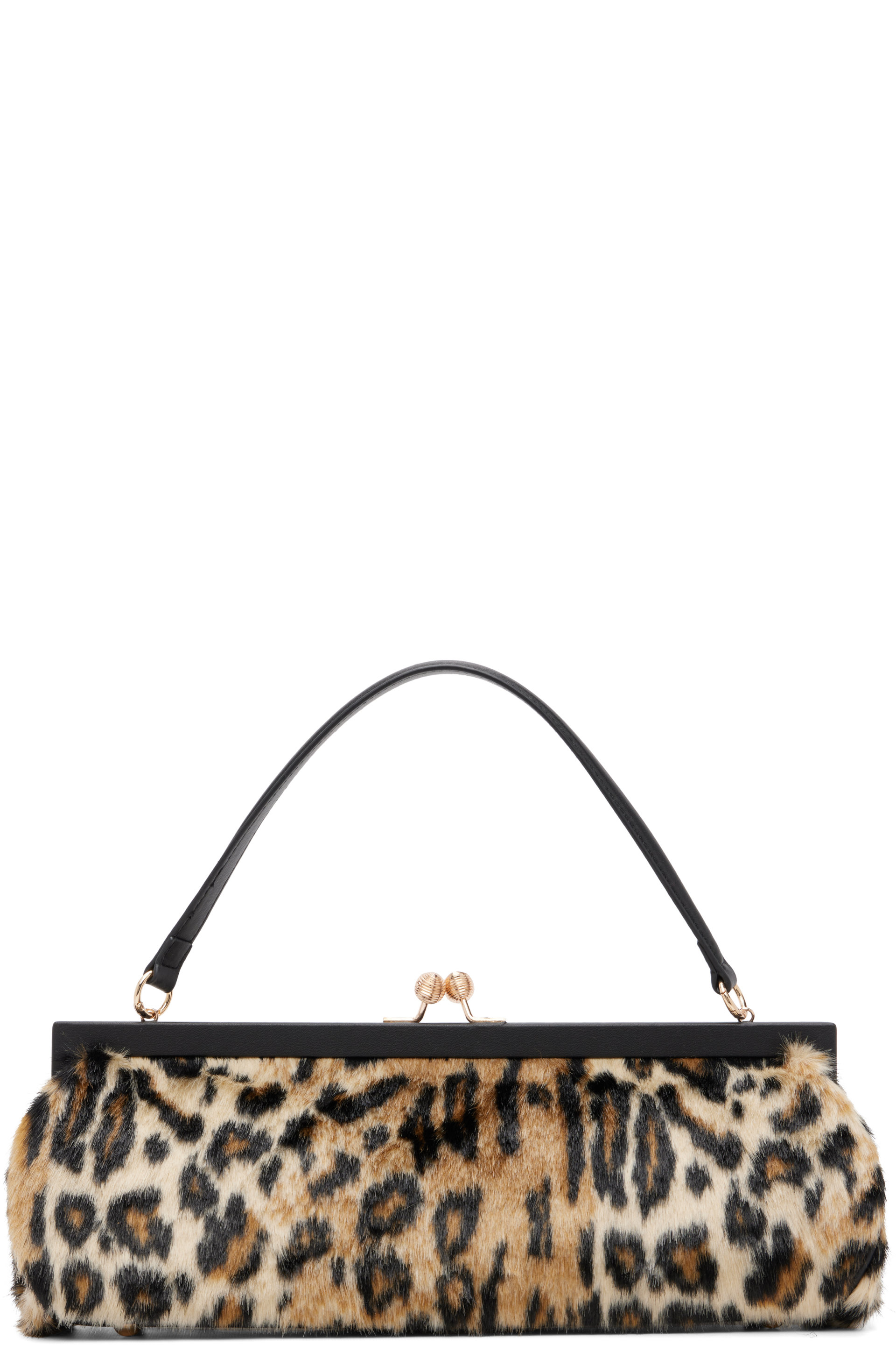 Anna Sui - Brown Leopard Faux Fur Bag