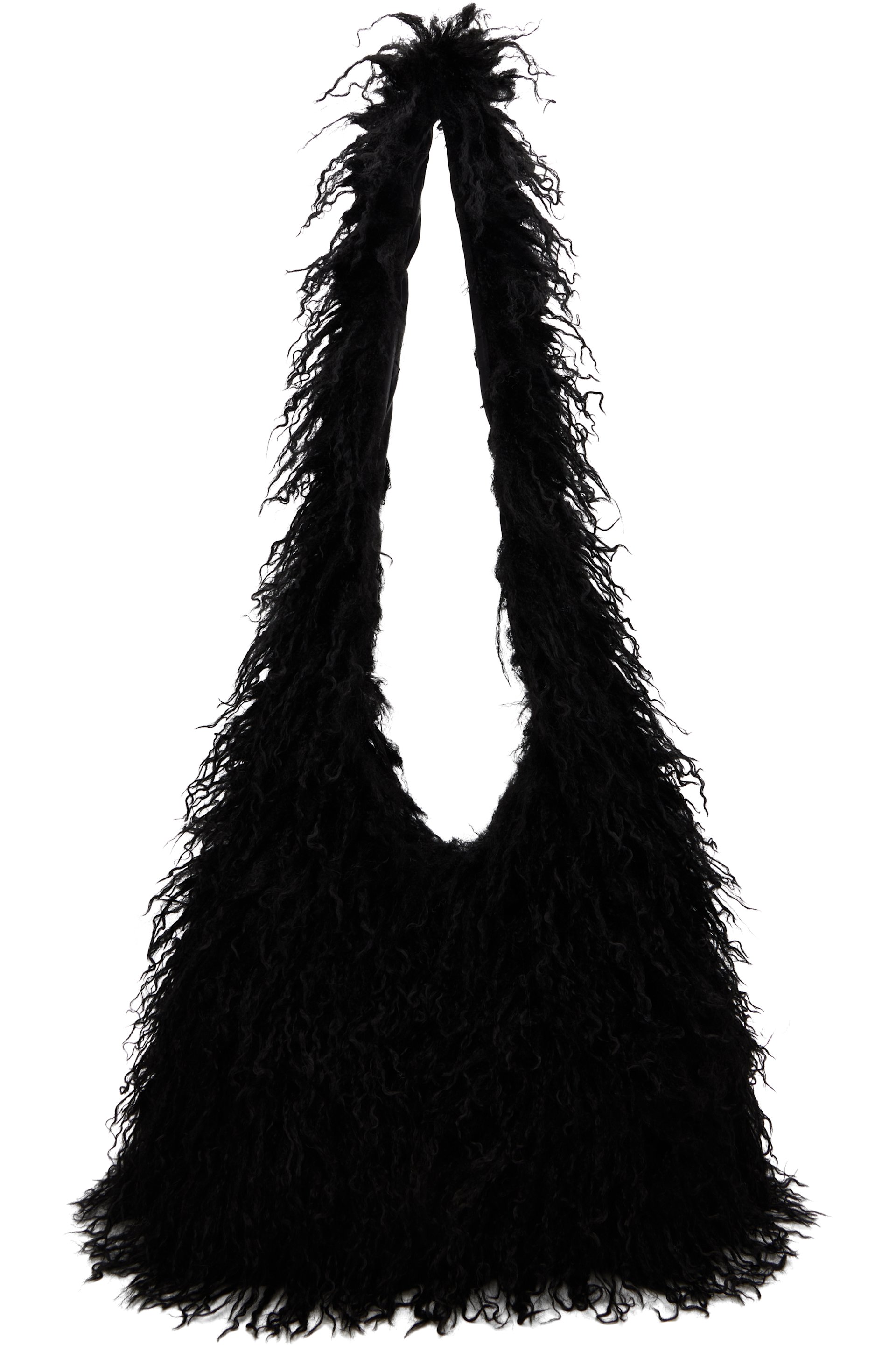 Anna Sui - Black Faux-Fur Bag