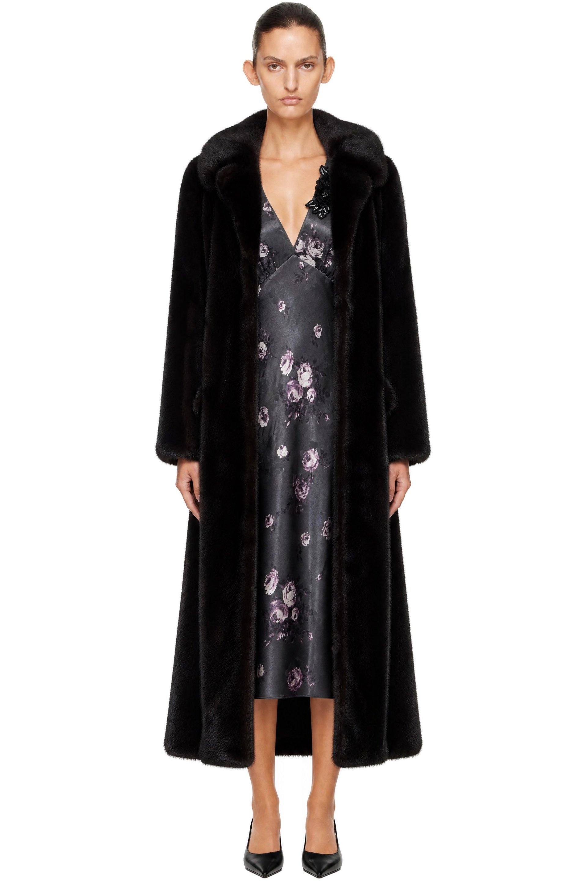 Anna Sui - Brown Mink Faux Fur Coat