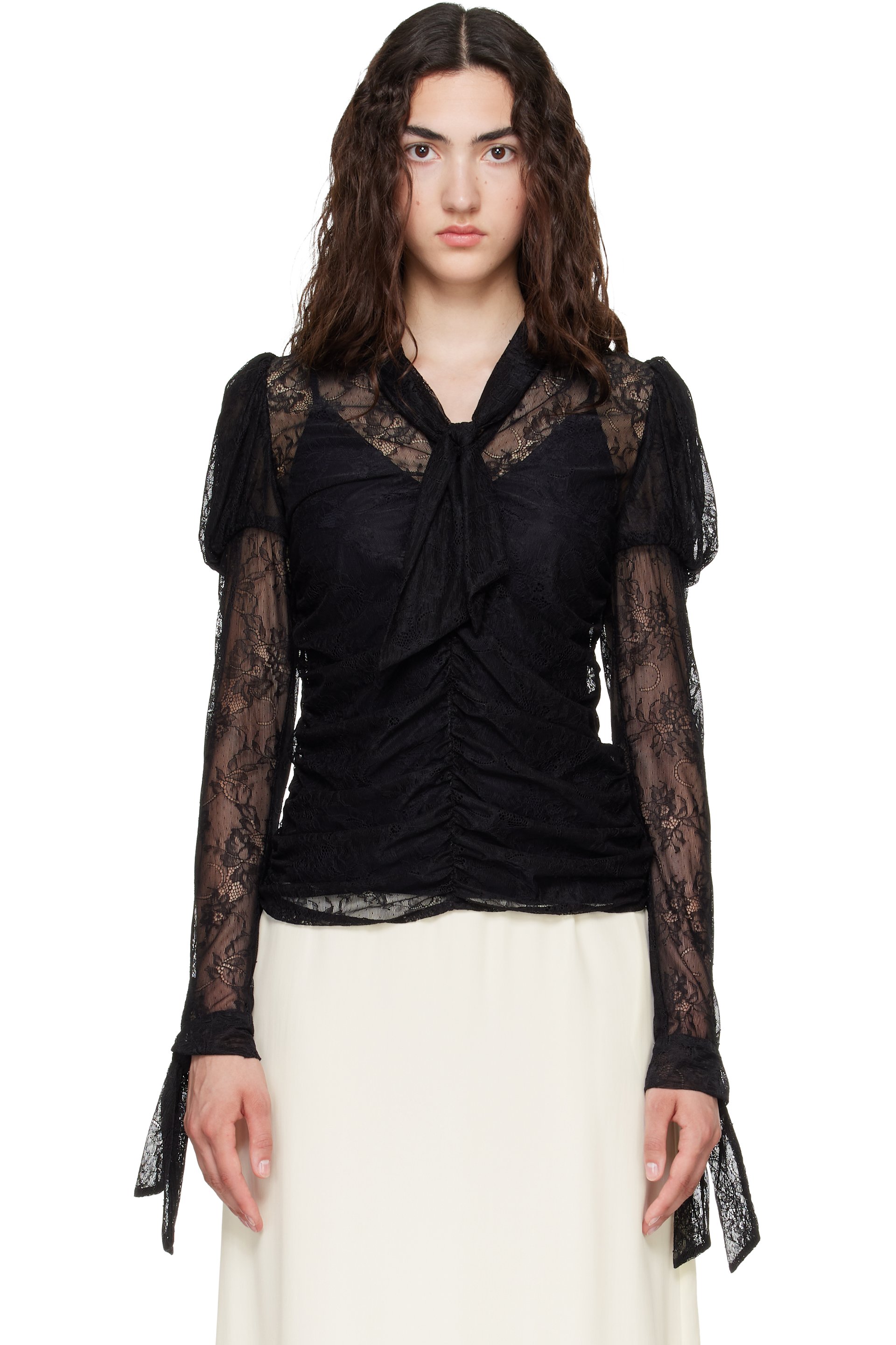 Anna Sui - Black Long Sleeve Blouse