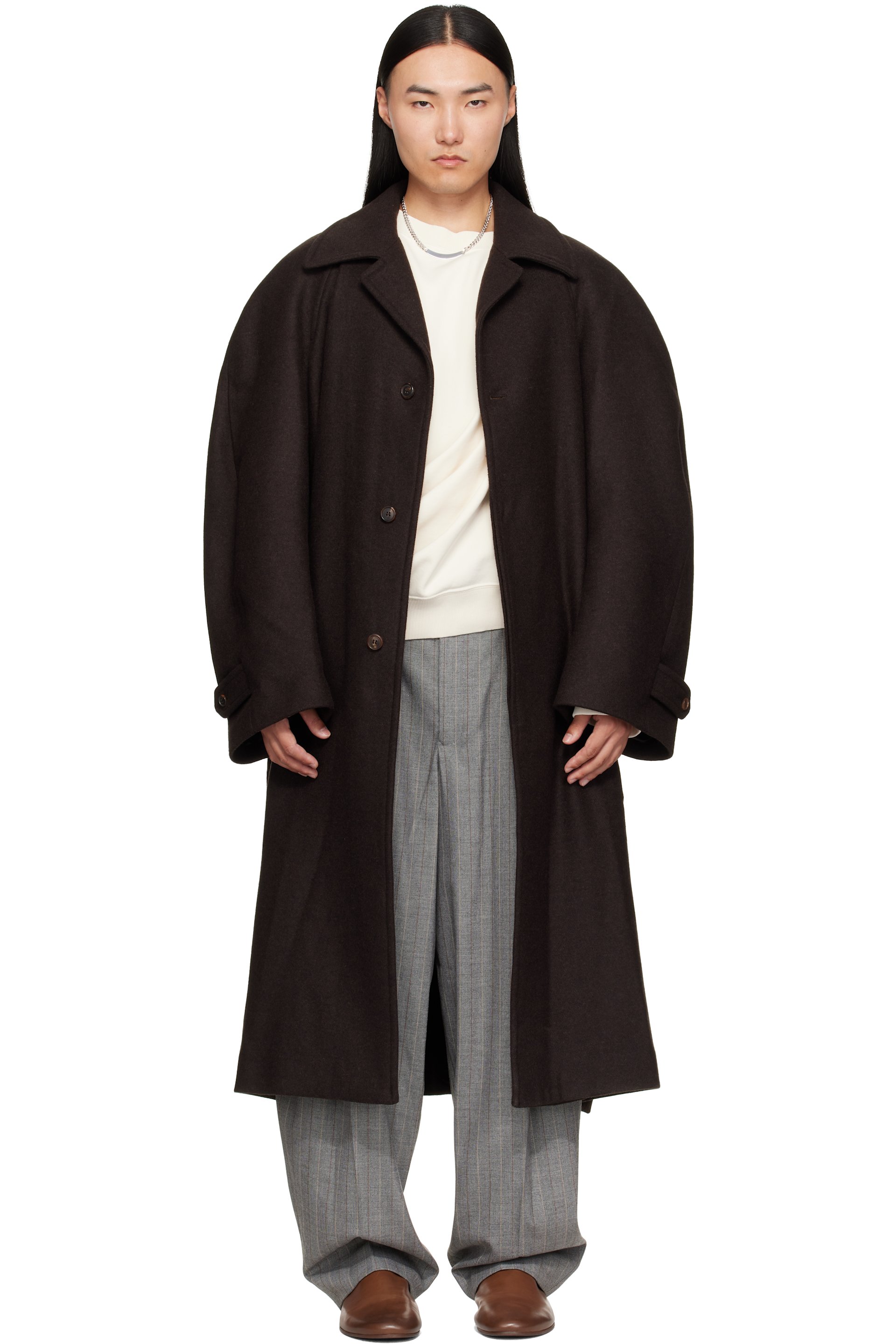 Hed Mayner - Brown Twill Coat
