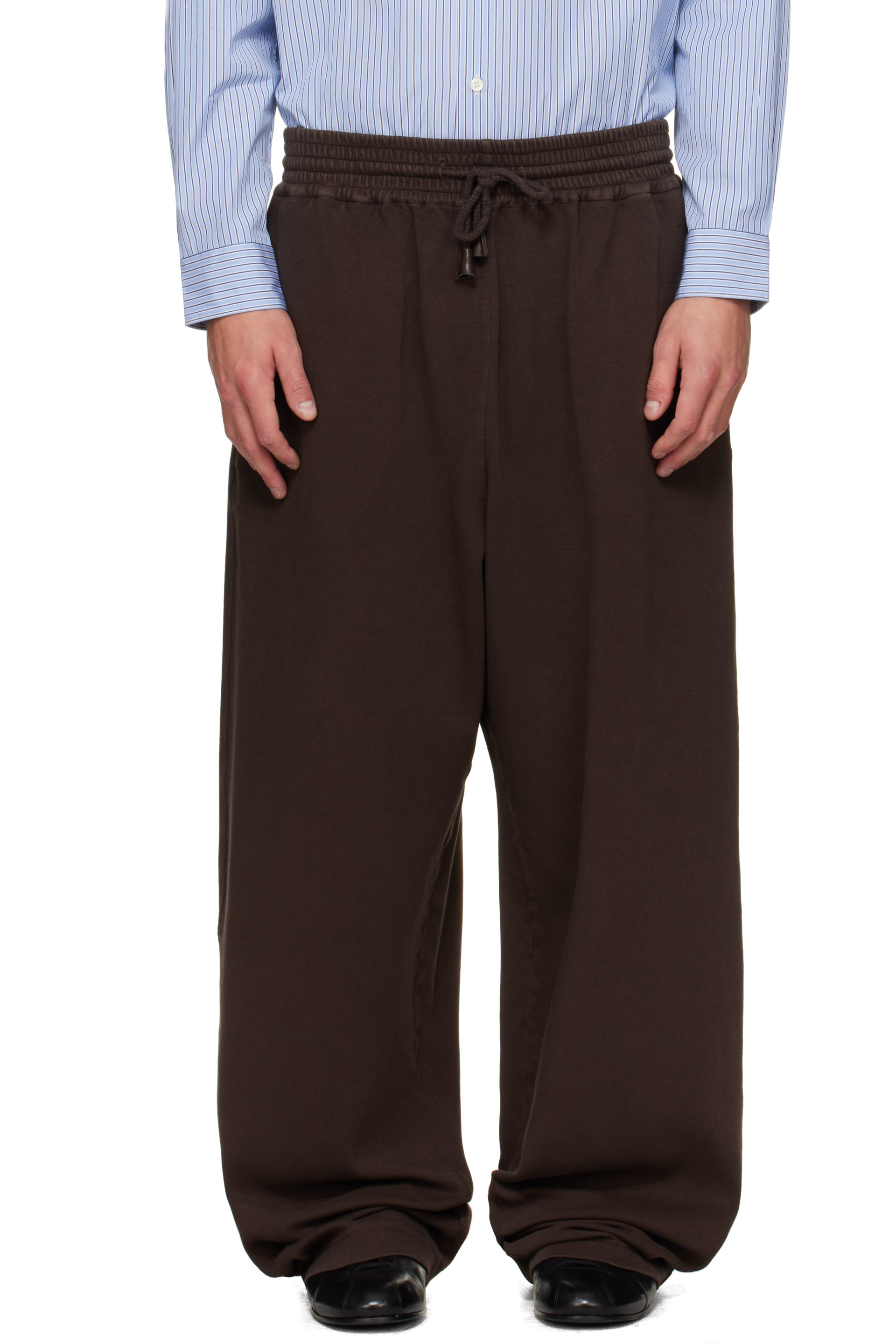 Hed Mayner - Pantalon de survêtement brun à logo brodé