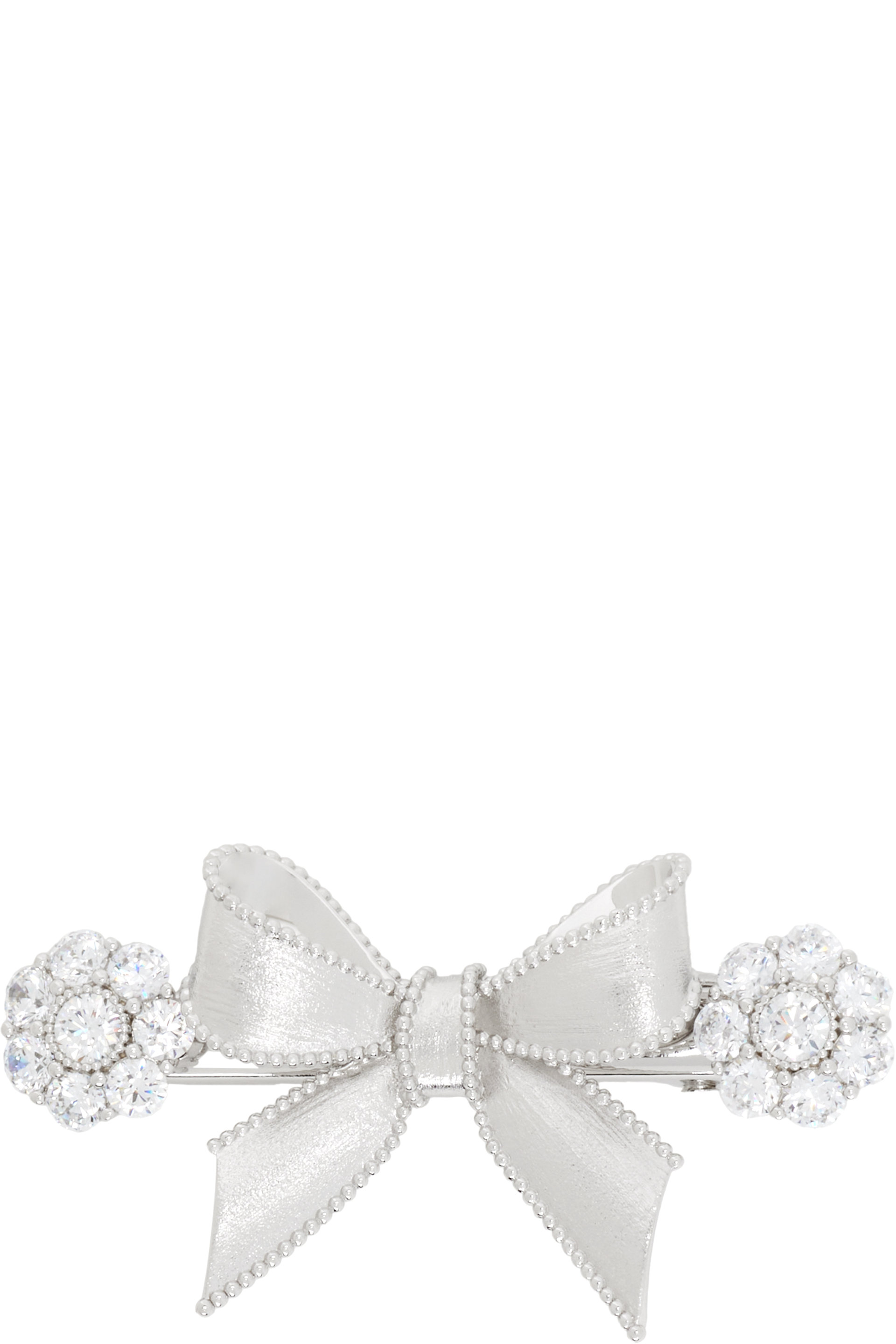 SHUSHU/TONG - Silver YVMIN Edition Short Bownote Hair Clip