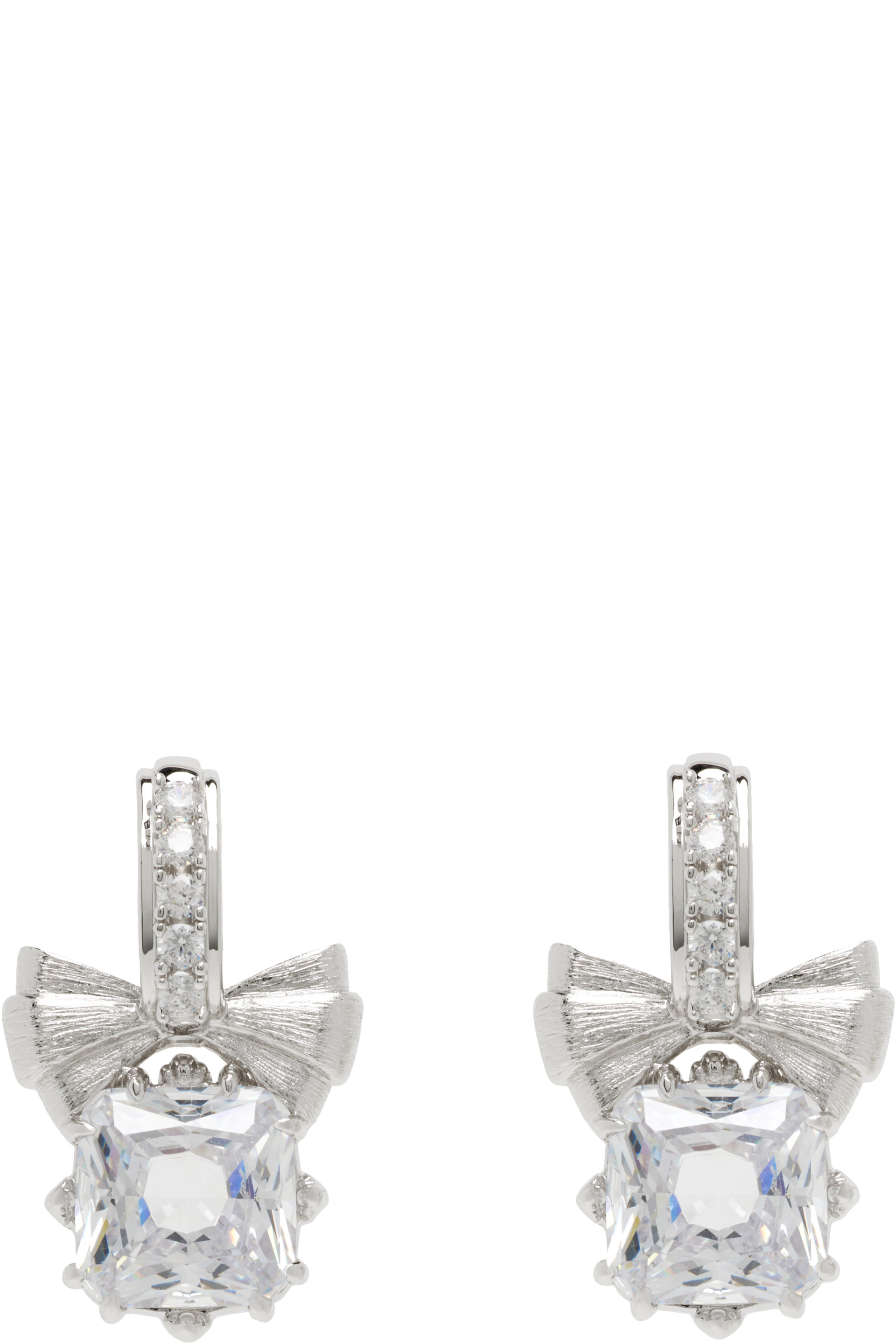 SHUSHU/TONG - YVMIN Edition Silky Bowknot Gemstone Earrings