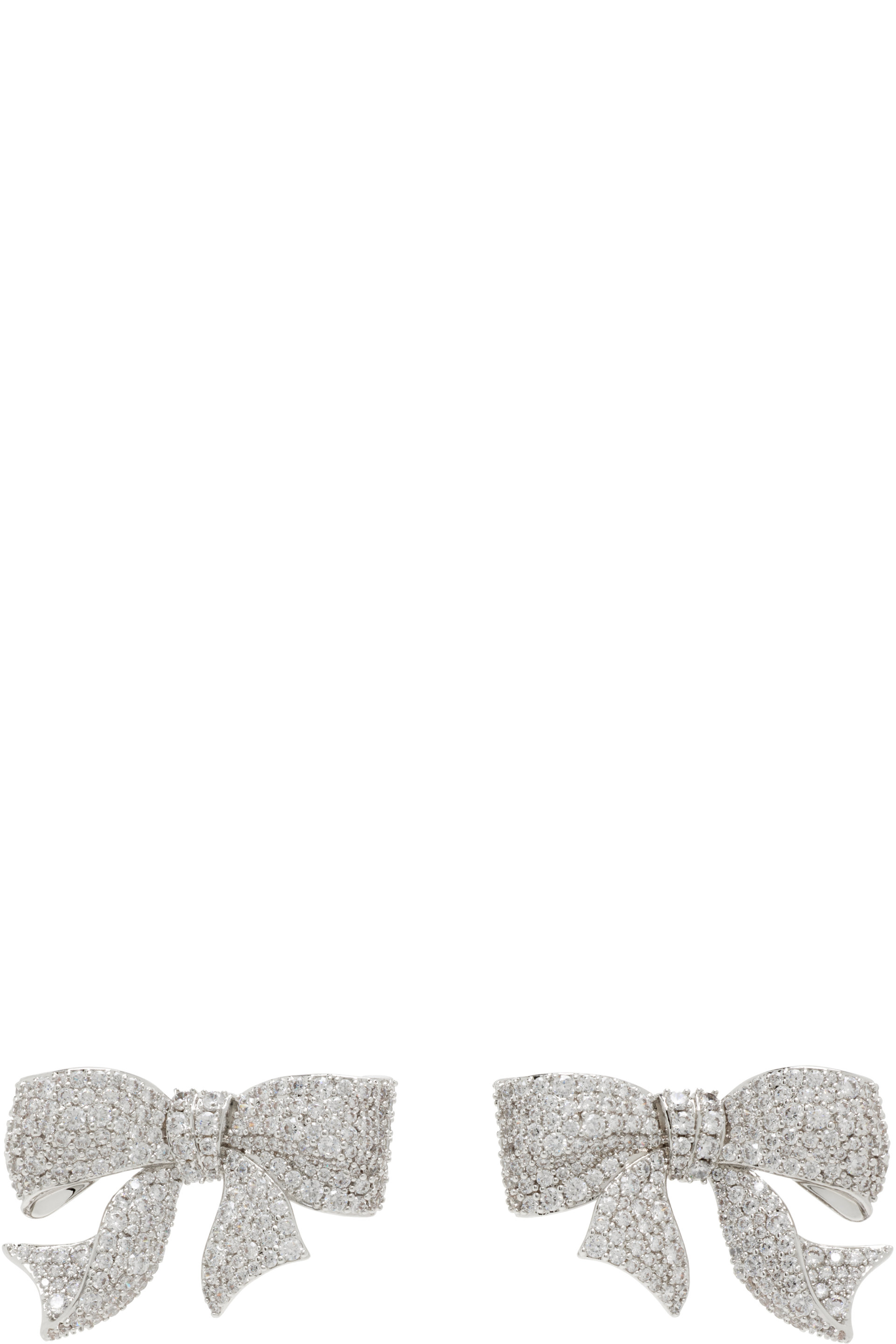 SHUSHU/TONG - YVMIN Edition Gift Bowknot Pave Earrings