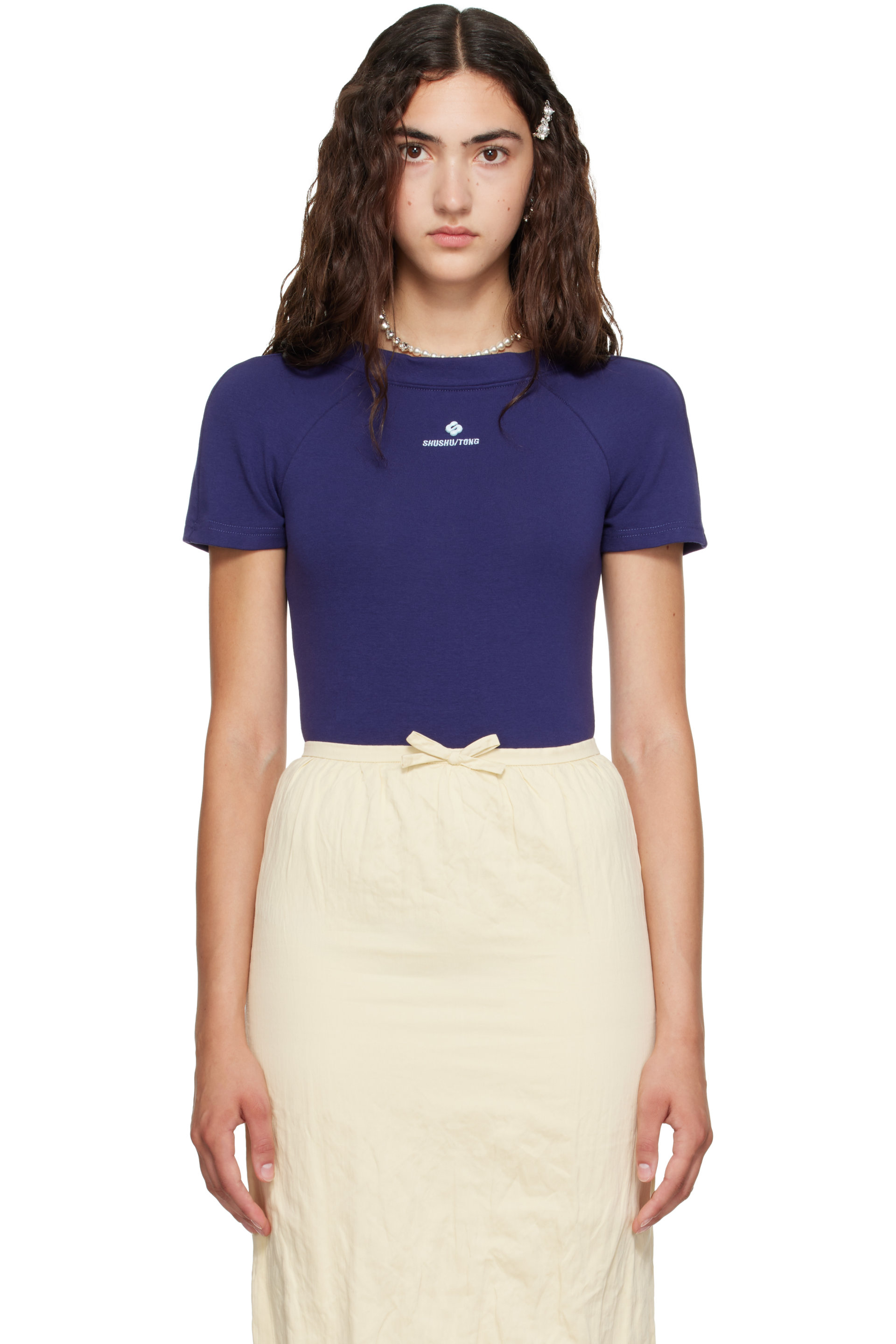SHUSHU/TONG - Purple Short Sleeve Bodysuit