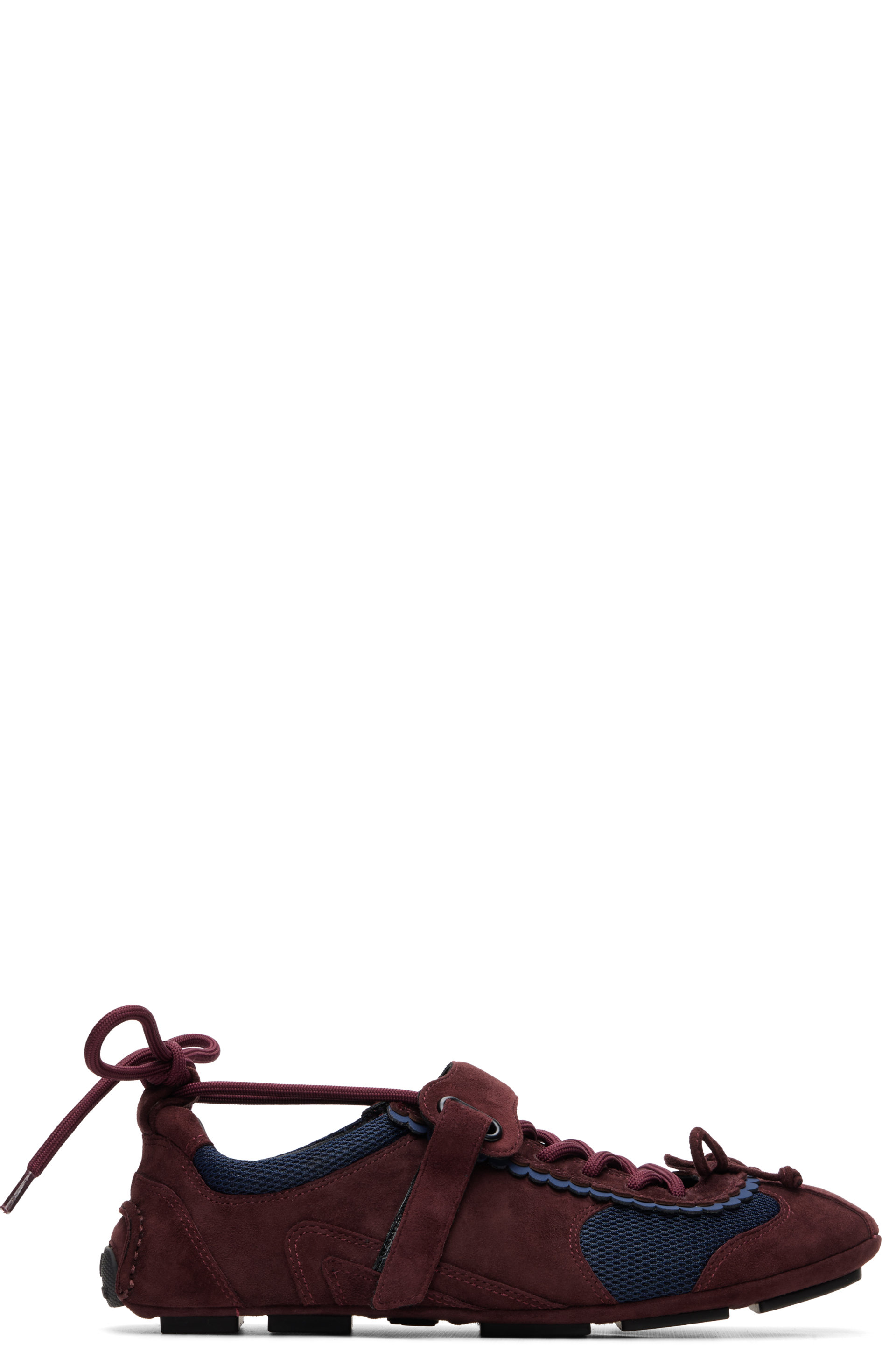 SHUSHU/TONG - Brown Bow Flat Sneakers