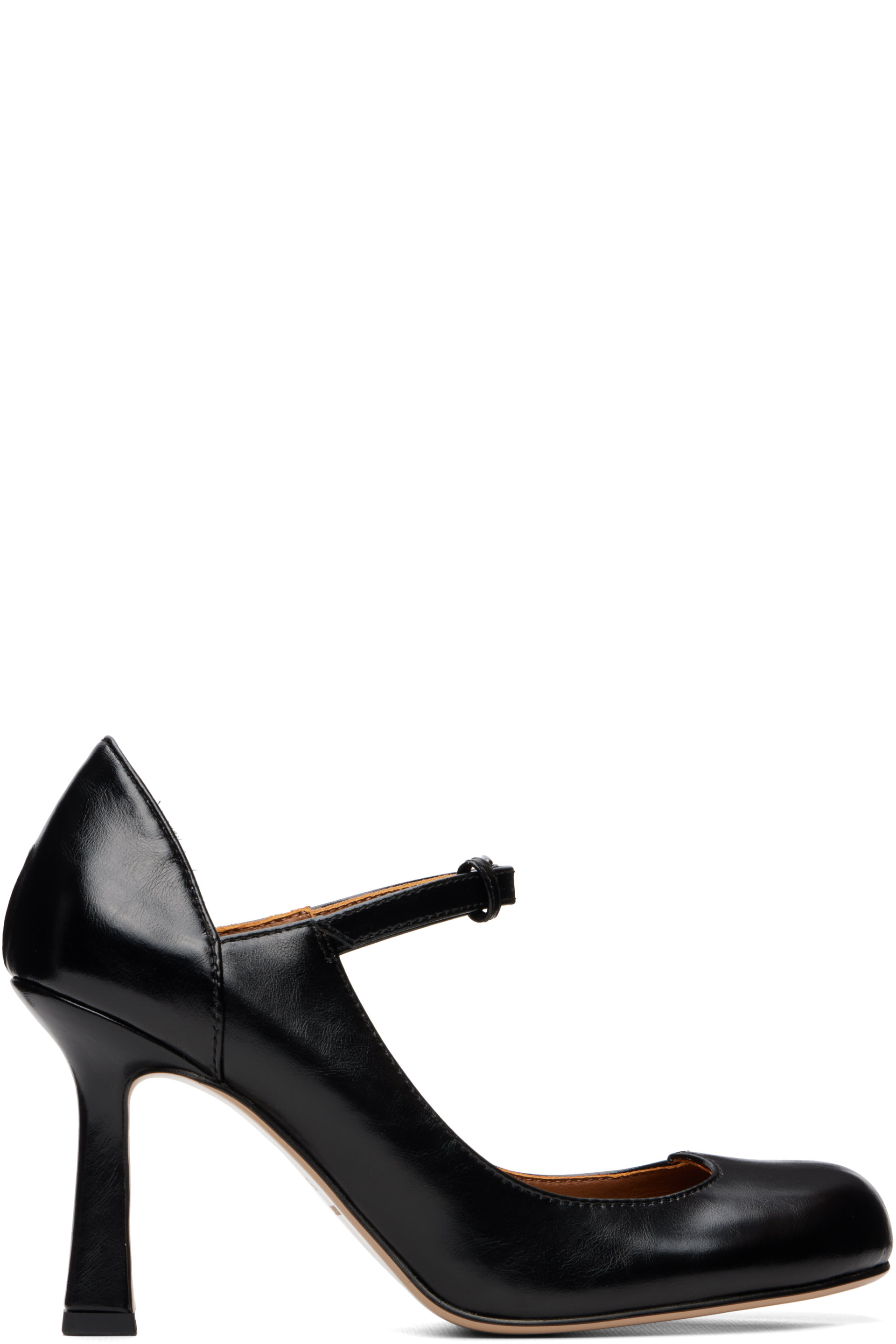 SHUSHU/TONG - Black Round Toe Mary Jane Heels