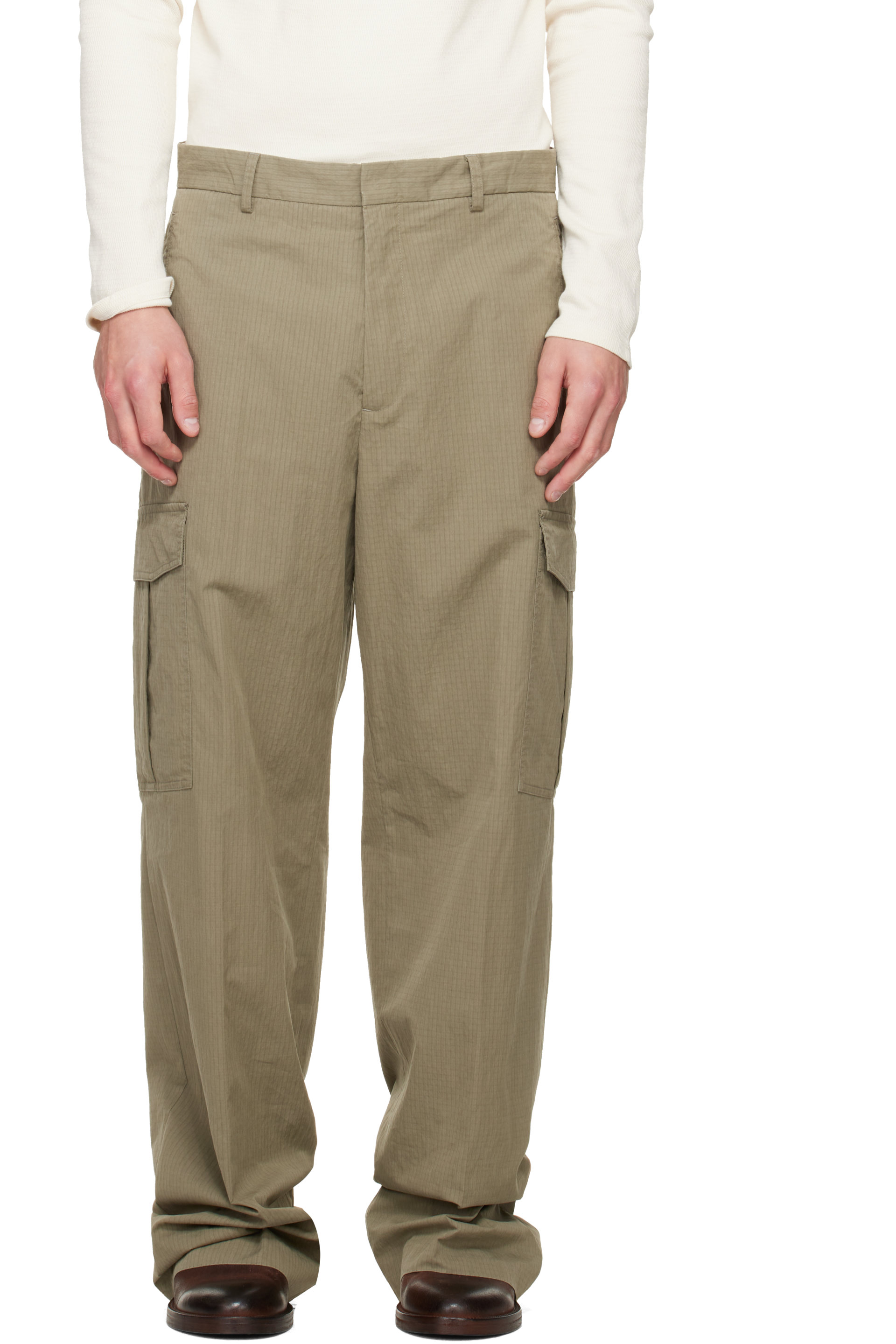 Second/Layer - Khaki Ripstop Cargo Pants