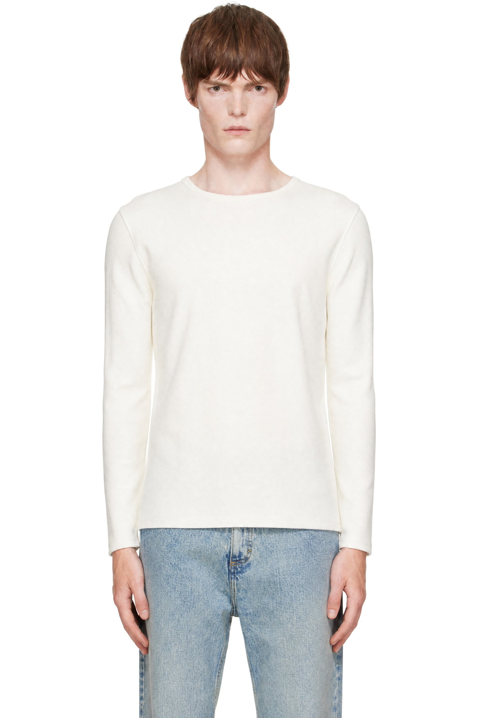 Second/Layer - White Zero Thermal Long Sleeve T-shirt