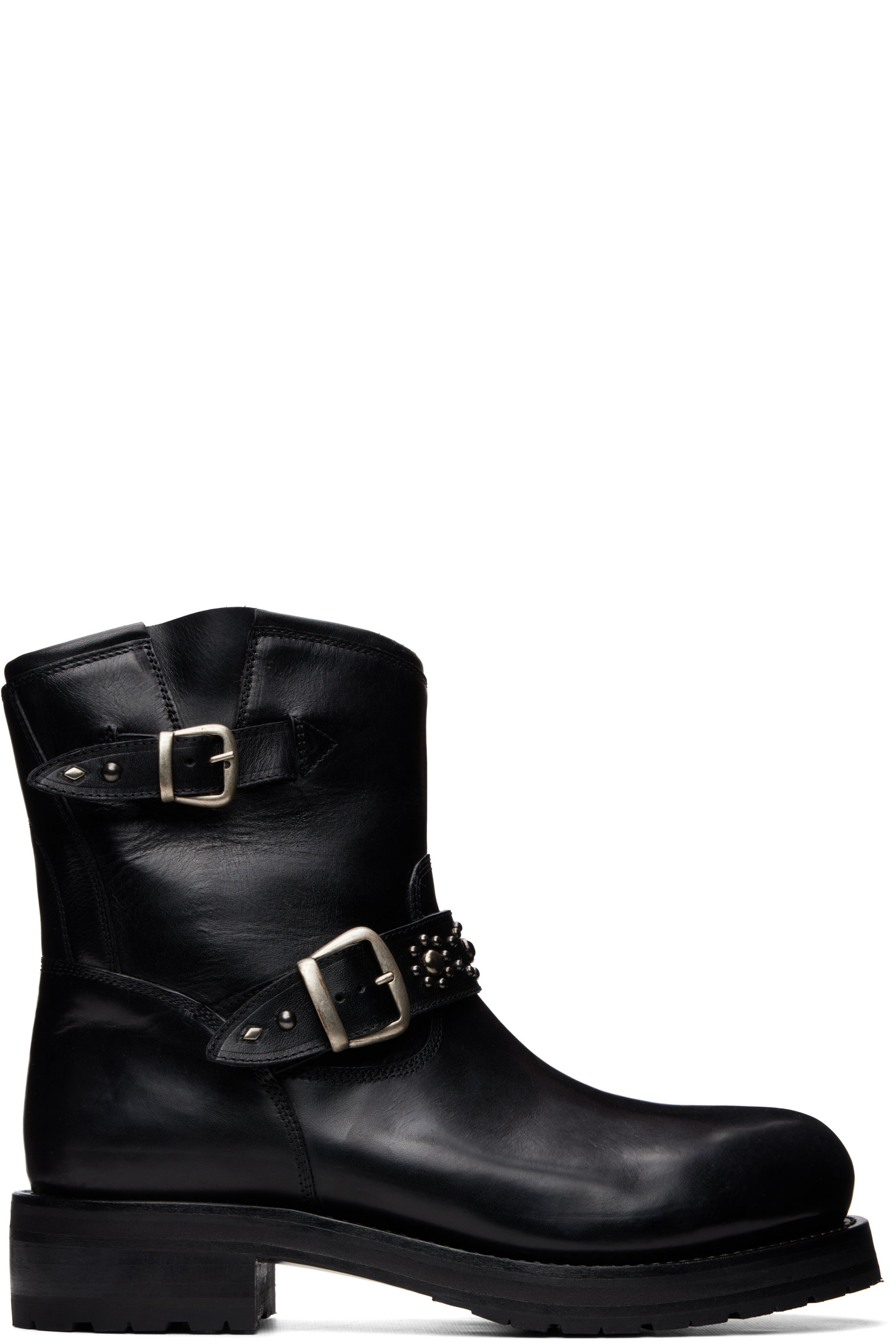 Second/Layer - Black 8" Rider Boots
