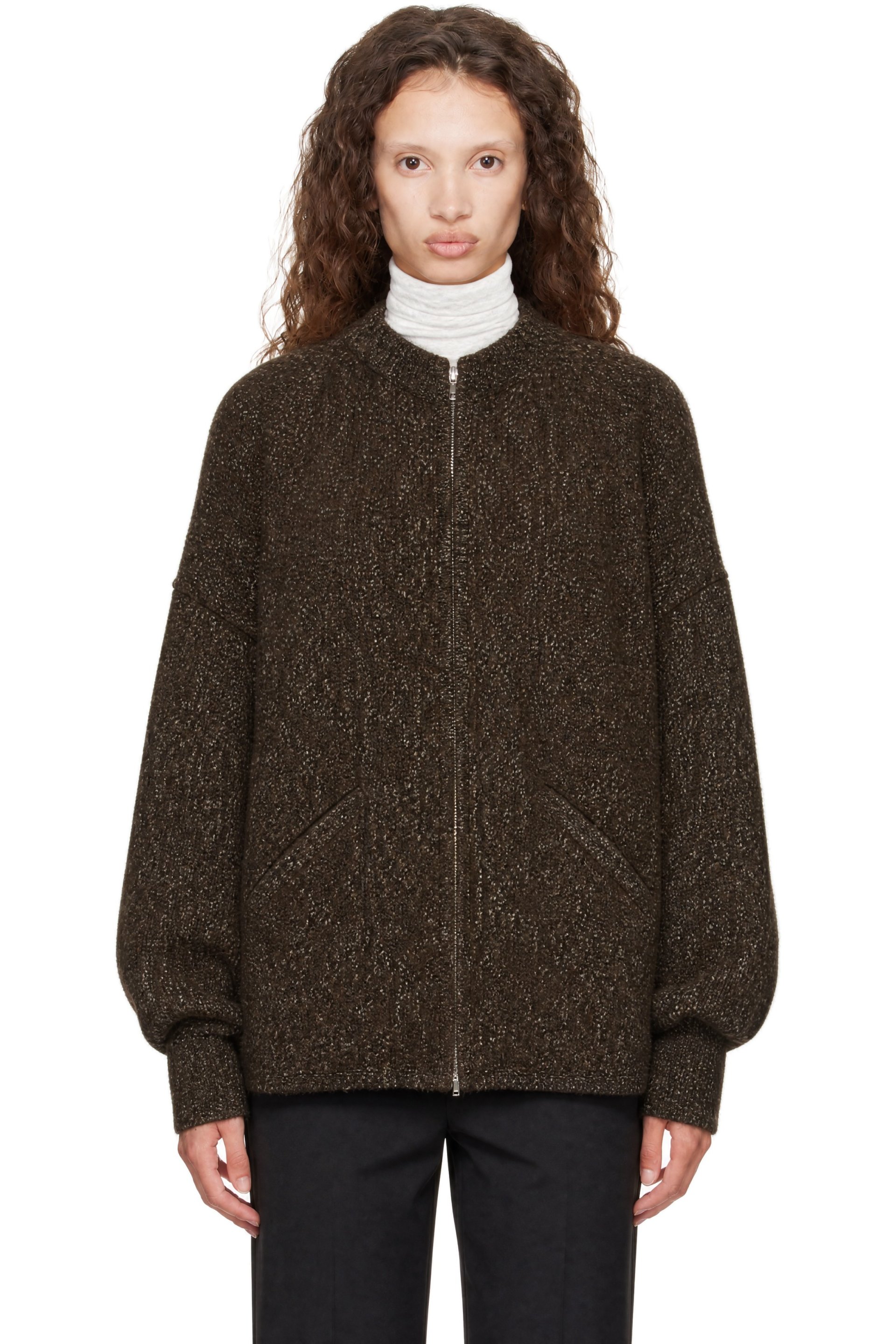 Cordera - Brown Speckled Zip Jacket