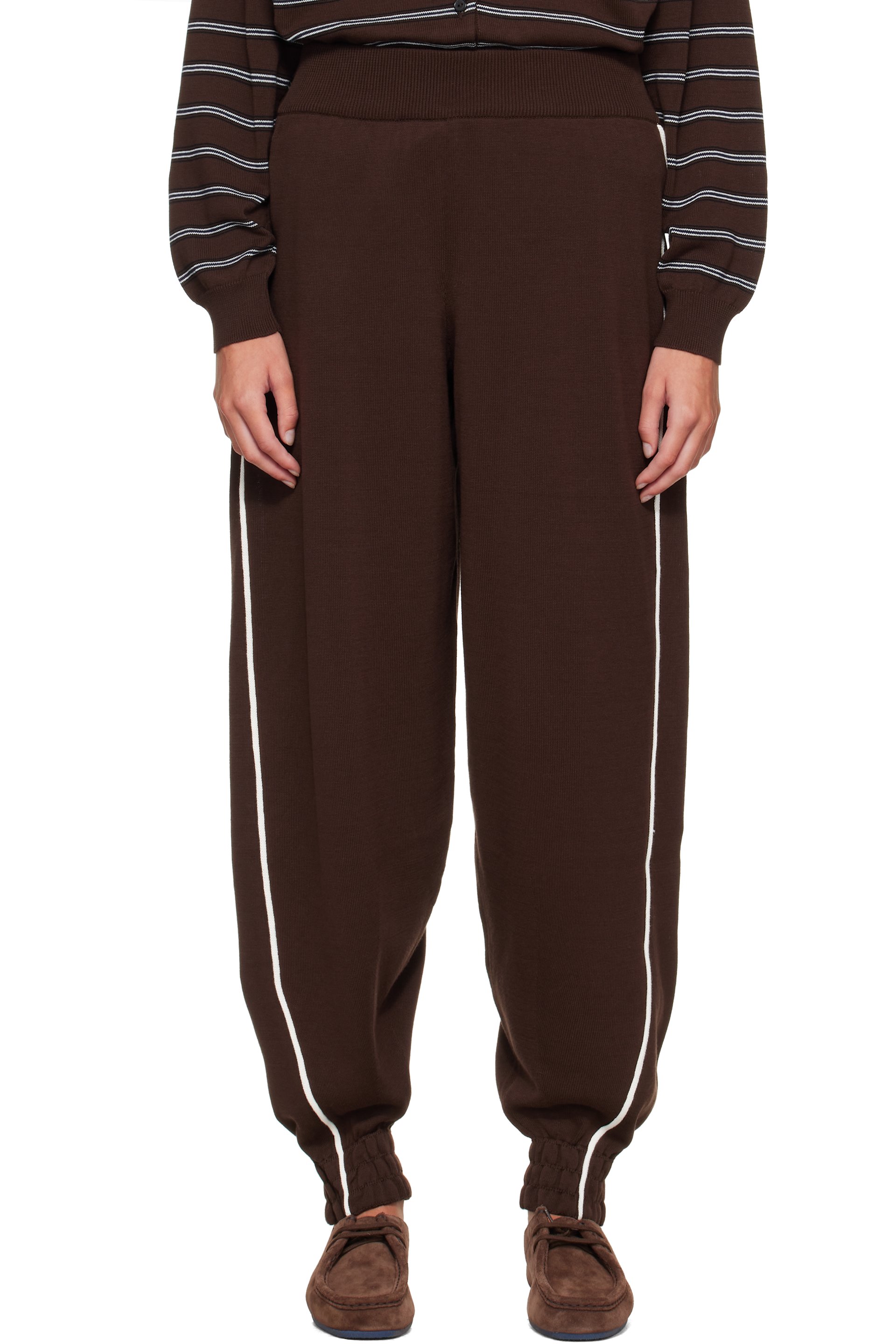 Cordera - Brown Organic Cotton Sporty Lounge Pants