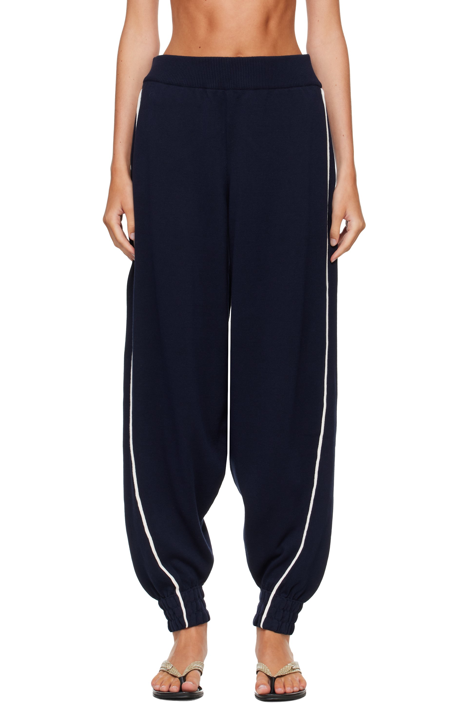 Cordera - Navy Organic Cotton Sporty Lounge Pants