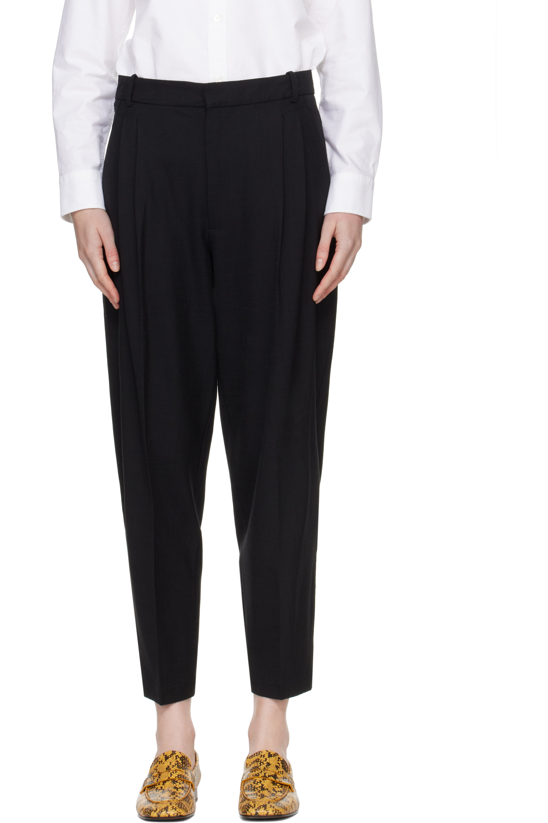 Cordera - Black Carrot Trousers