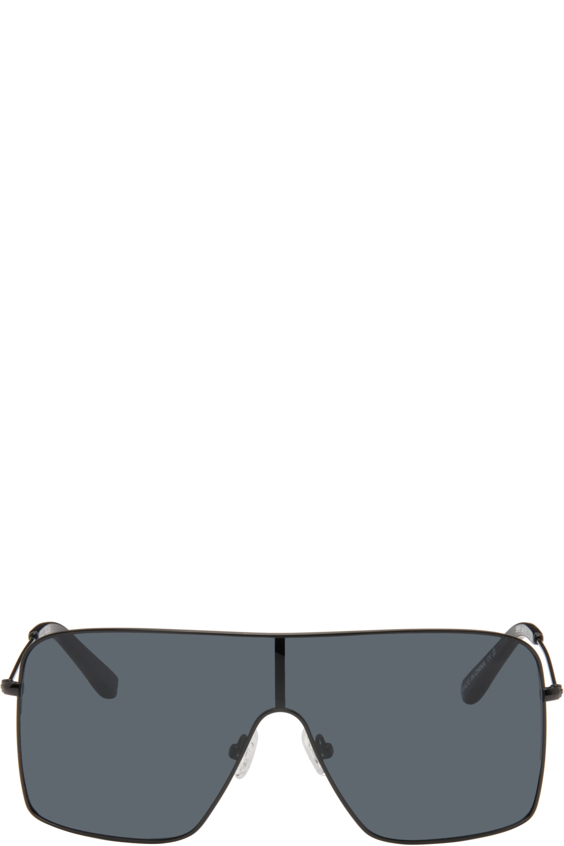 Courrèges - Black Shield Sunglasses