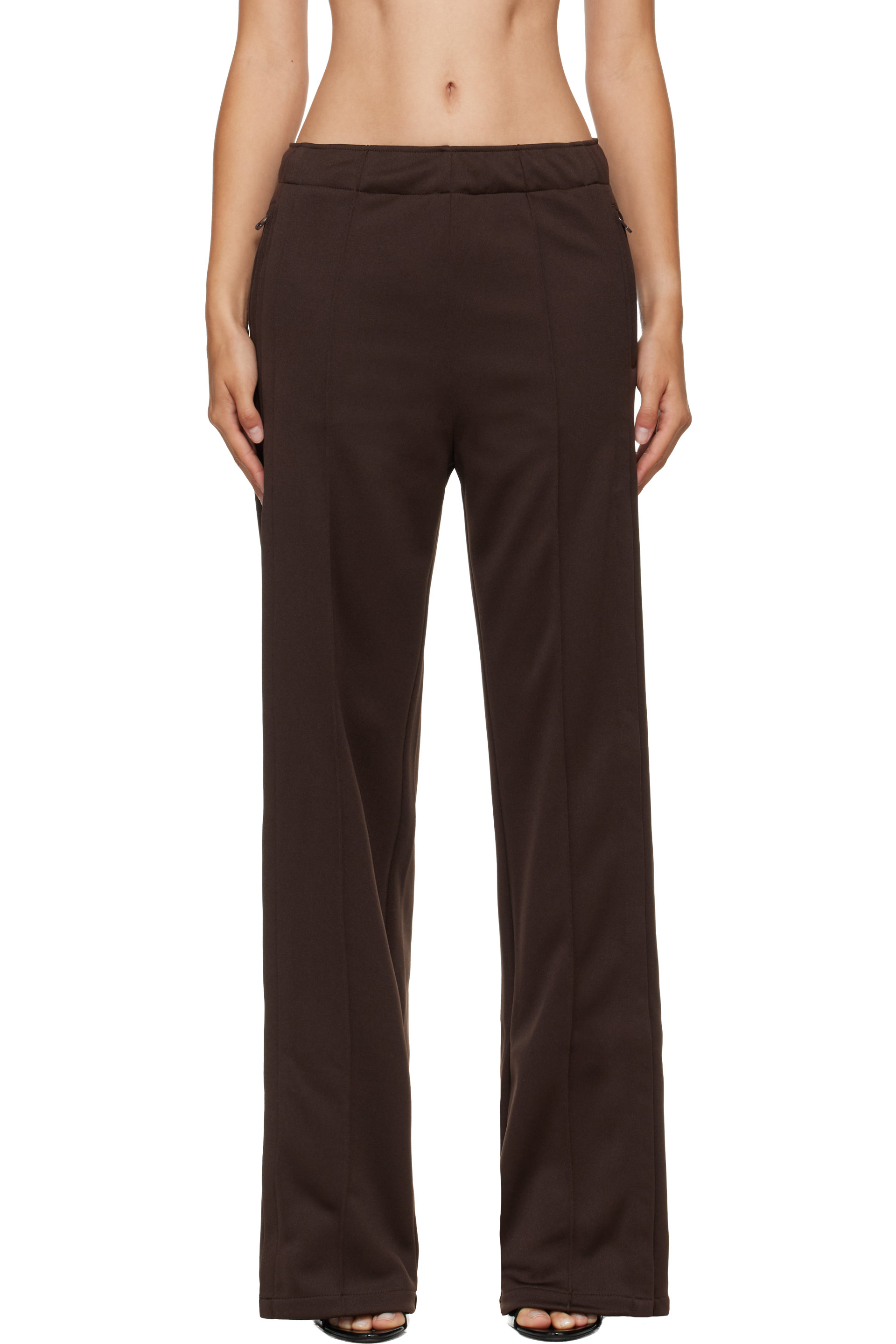 Courrèges - Brown Interlock Tracksuit Sweatpants