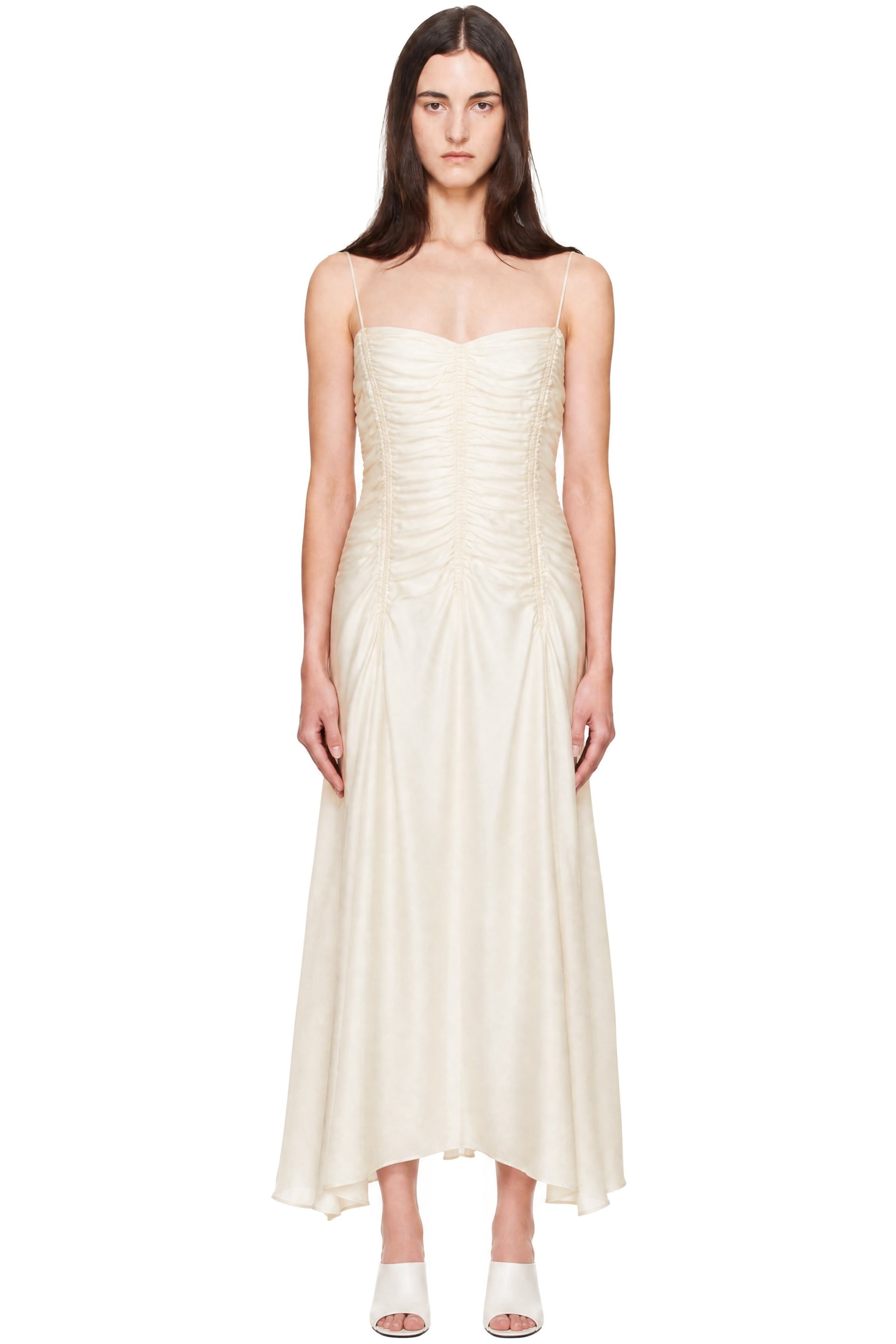 KHAITE - Off-White Raina Midi Dress
