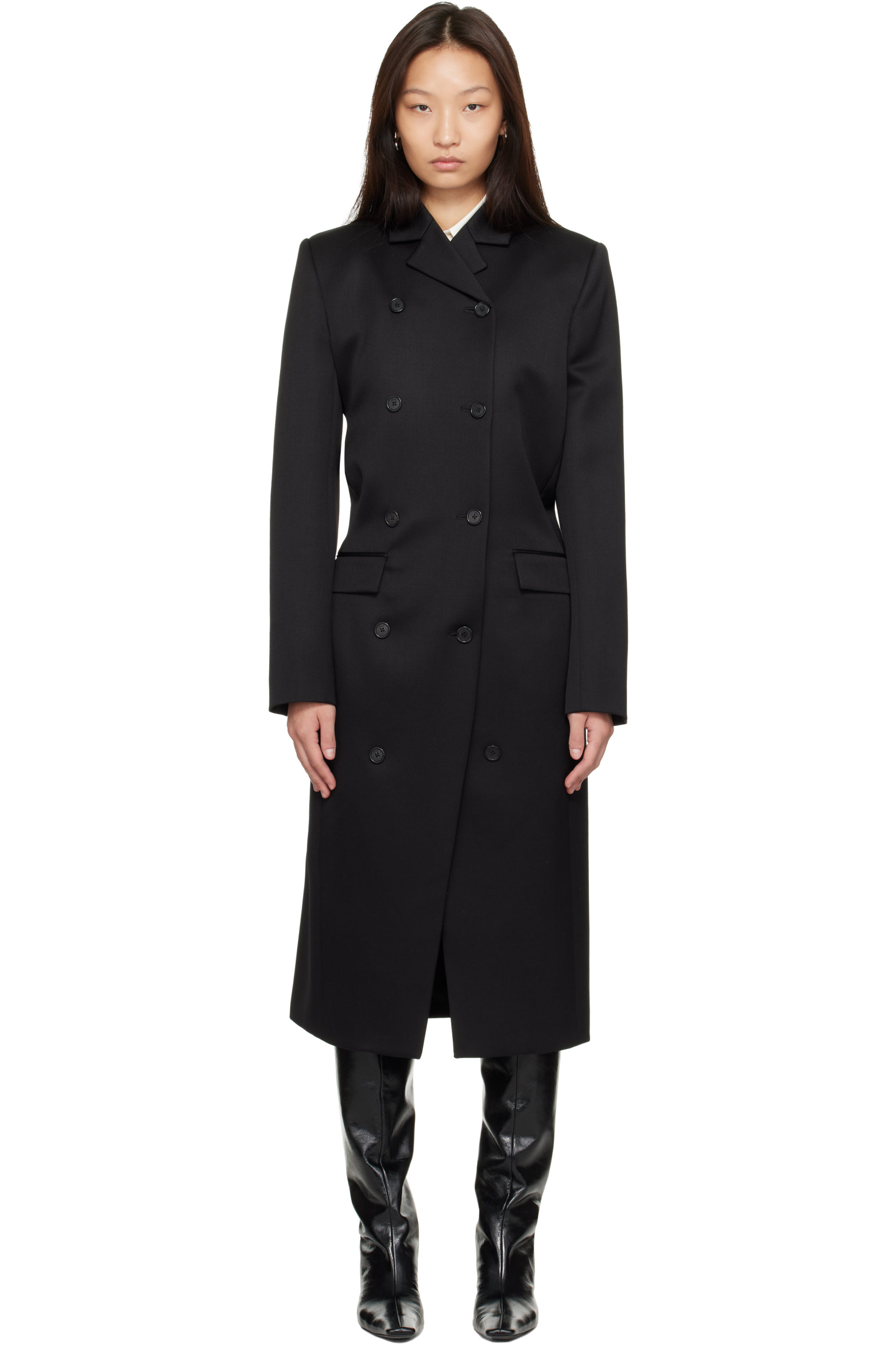 KHAITE - Manteau Rolon noir