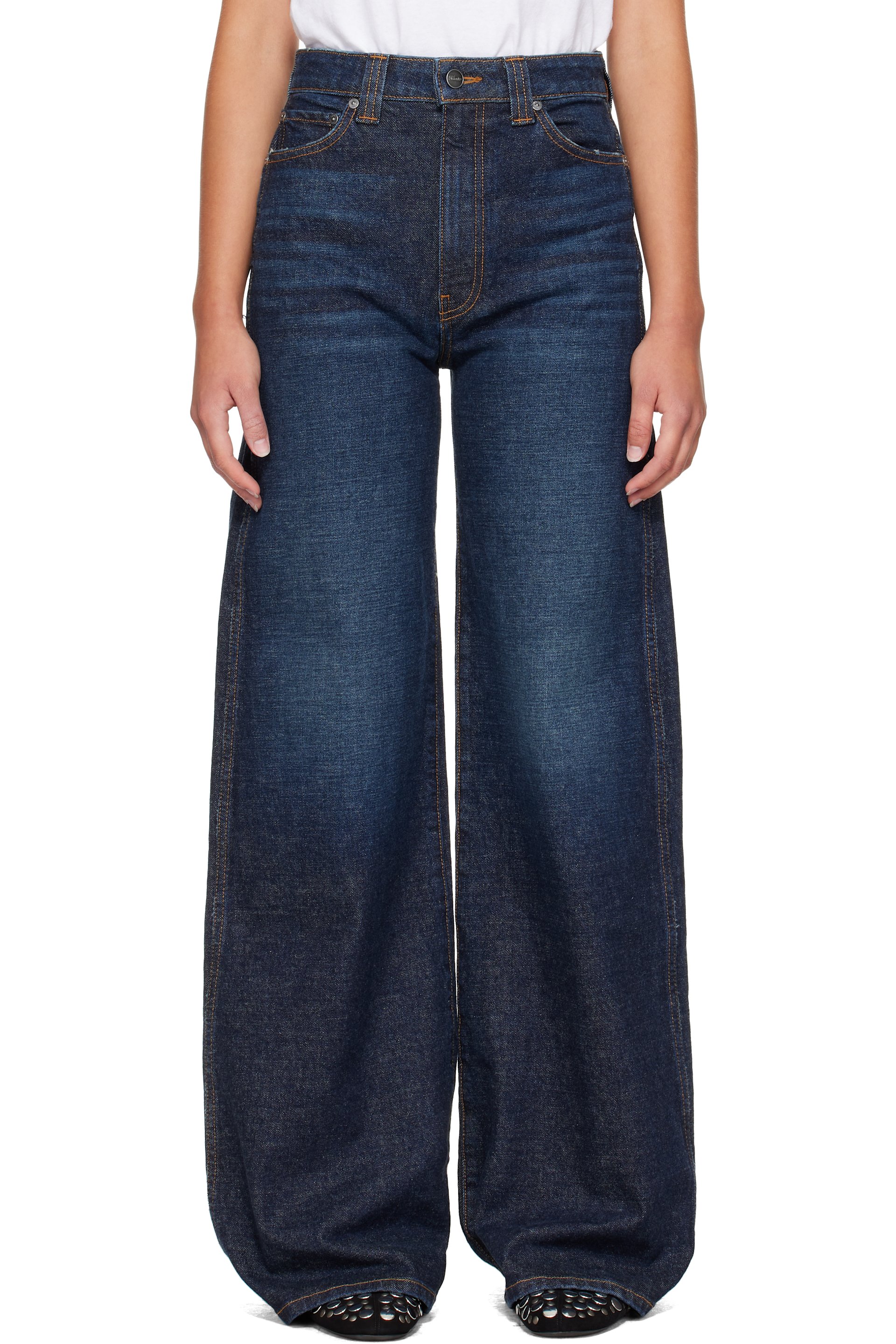 KHAITE - Indigo Dane Stretch Jeans