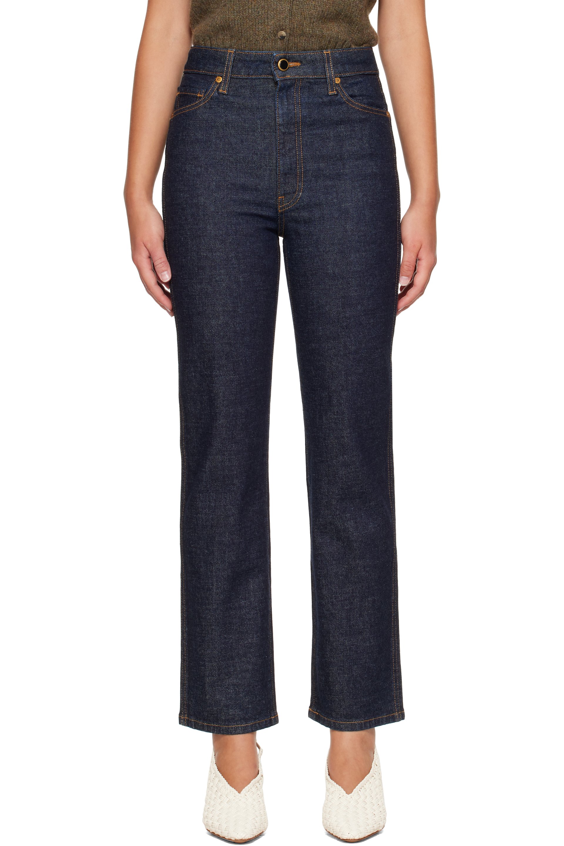 KHAITE - Indigo Abigail Jeans