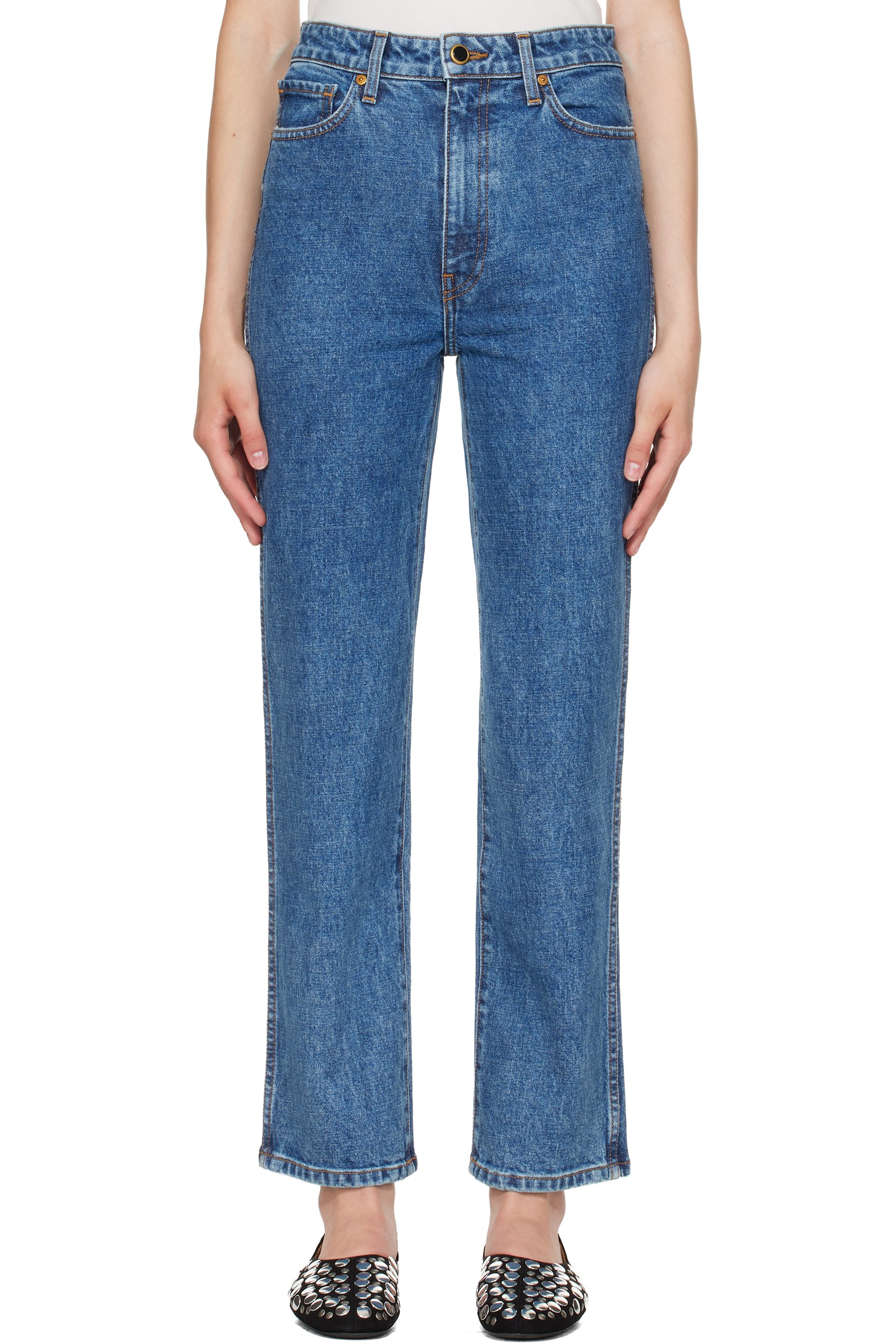 KHAITE - Blue Abigail Jeans