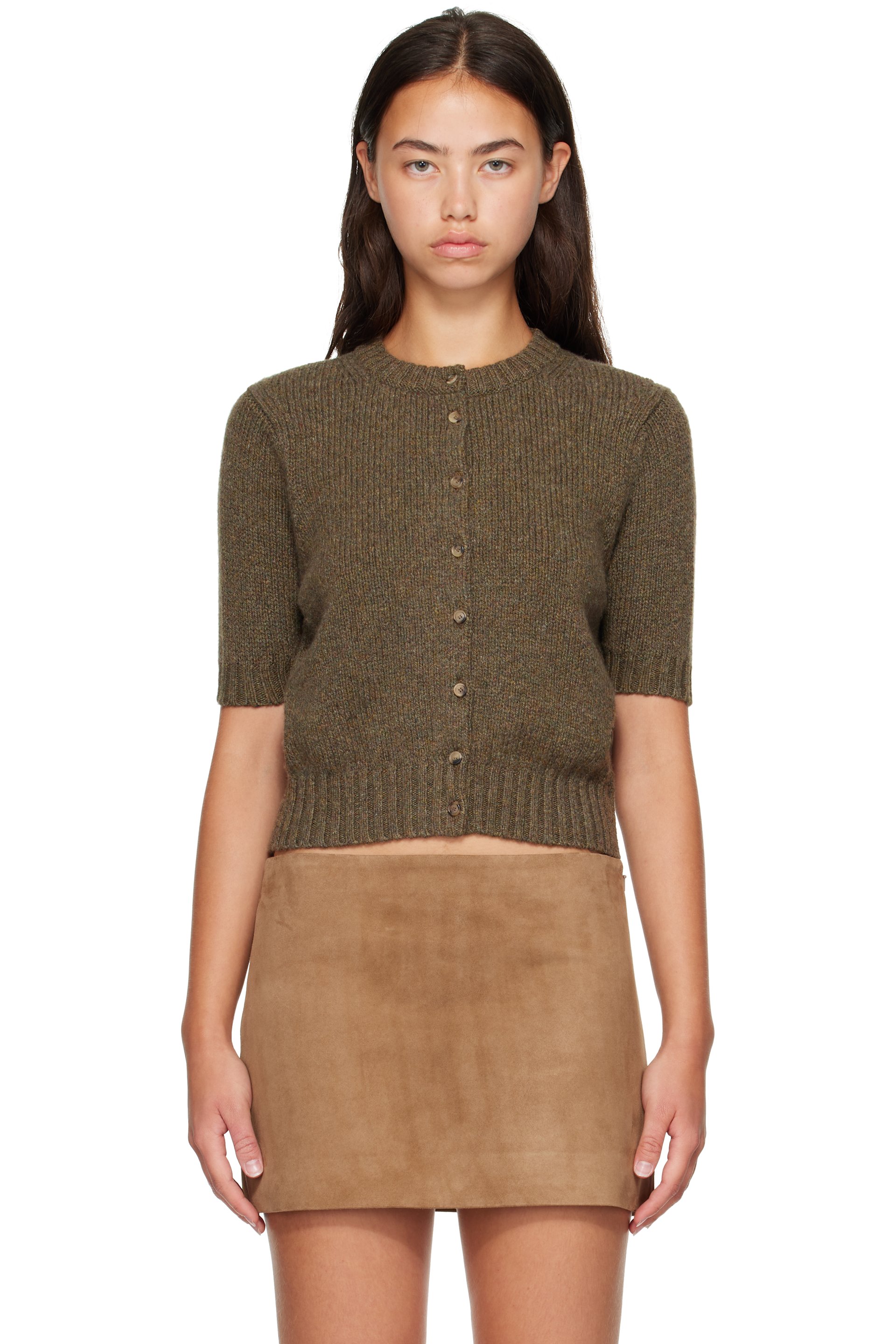KHAITE - Khaki Nora Cardigan