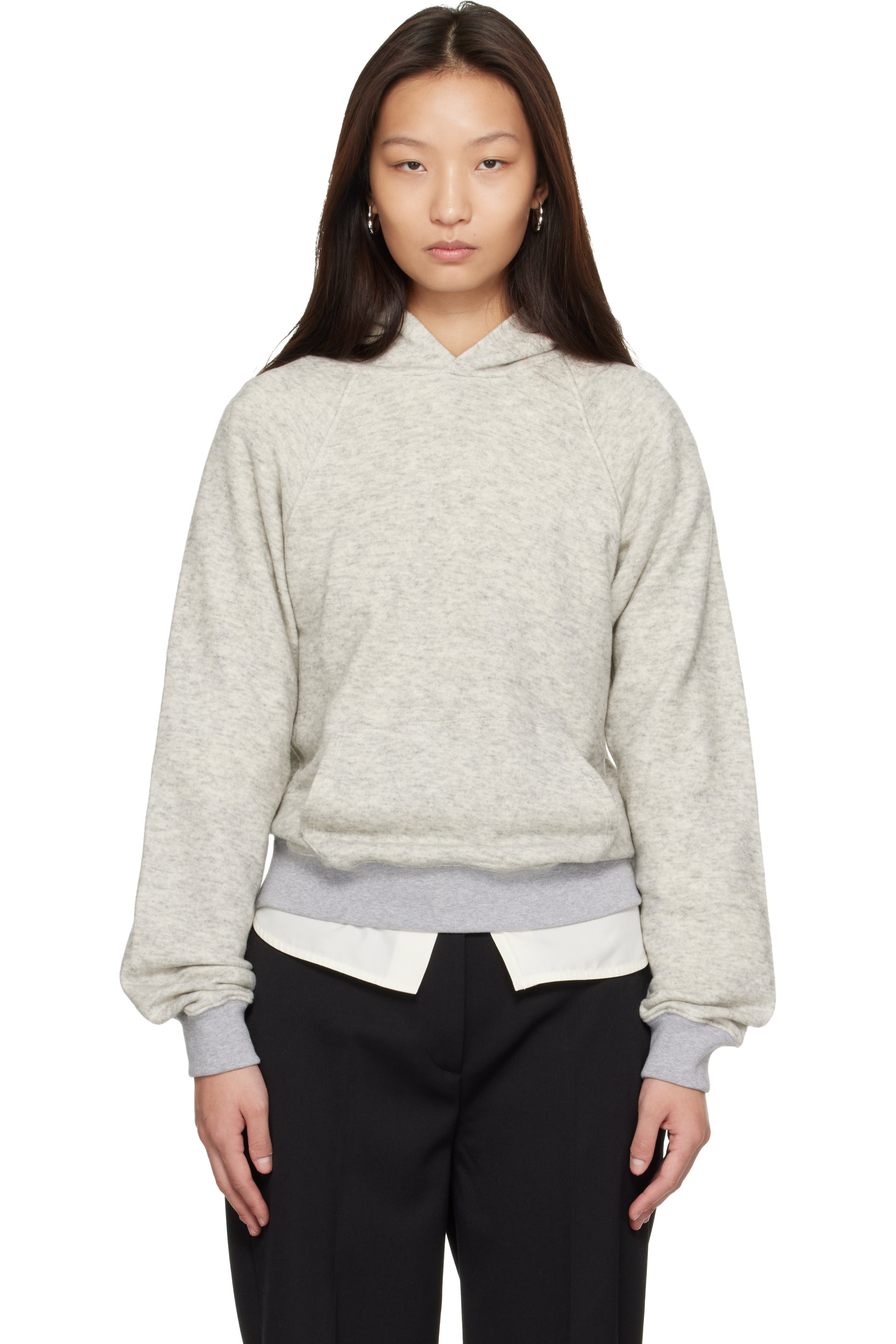 KHAITE - Gray Ellen Hoodie