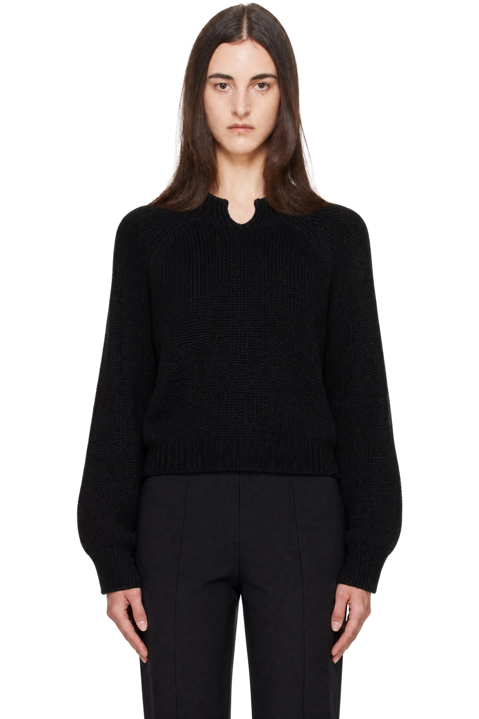 KHAITE - Black Cain Sweater